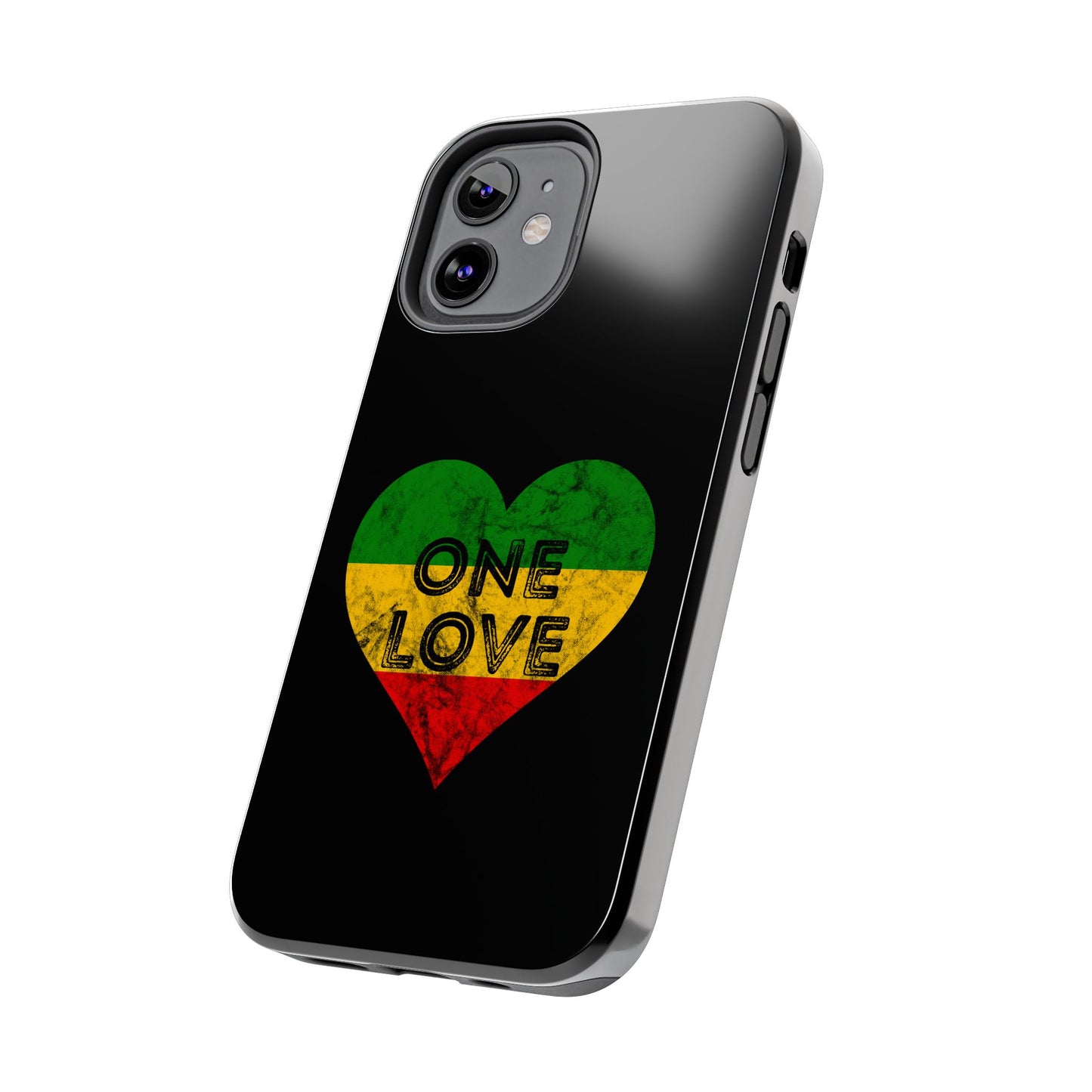 Reggae Heart One Love Tough iPhone Case