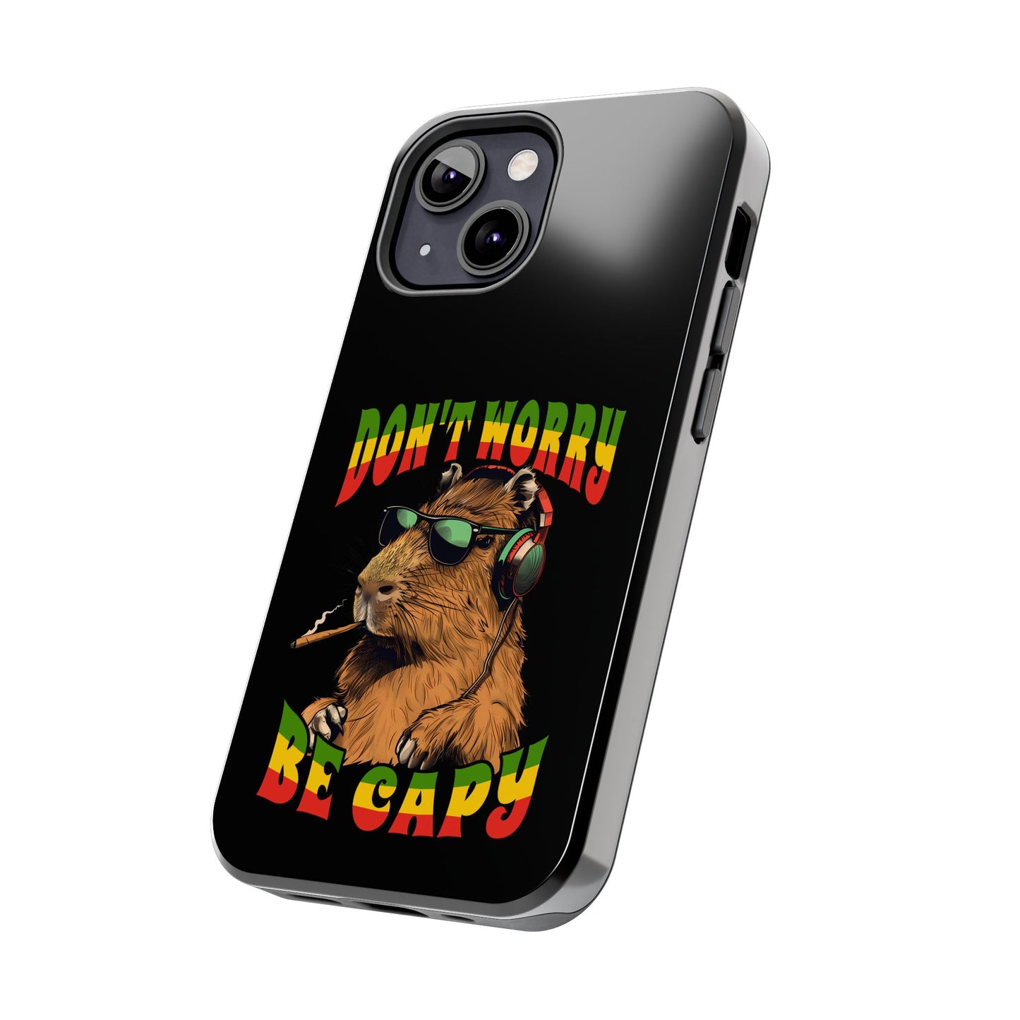 Reggae Capybara Don't Worry Be Capy Tough iPhone Case