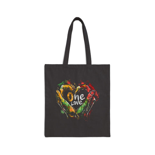 Reggae Hand Heart Tote Bag