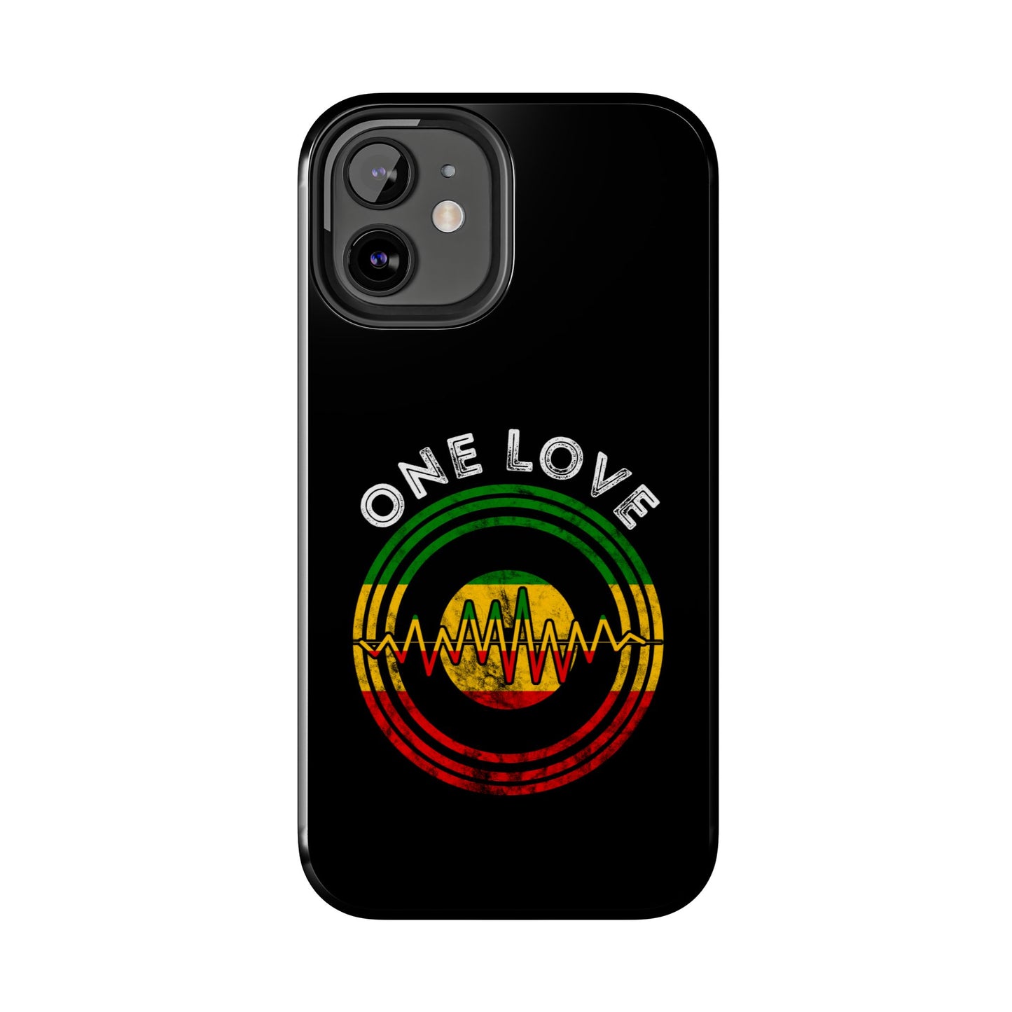 Reggae Music Vinyl Heartbeat Tough iPhone Case