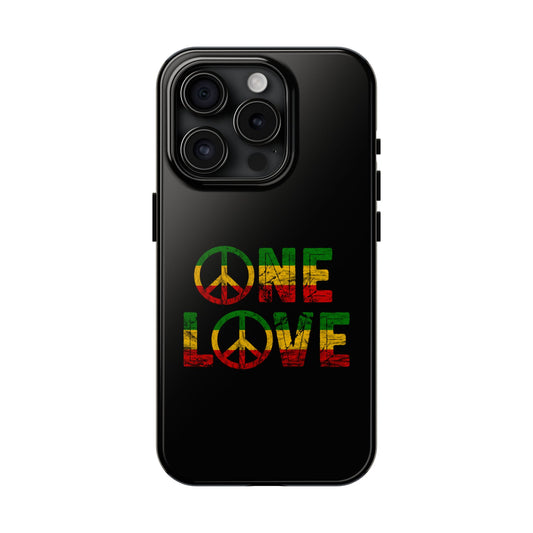 Reggae One Peace Love Tough iPhone Case