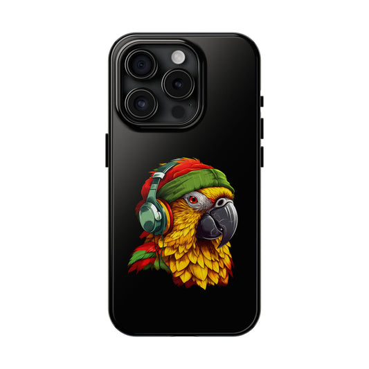 Reggae Parrot Tough iPhone Case