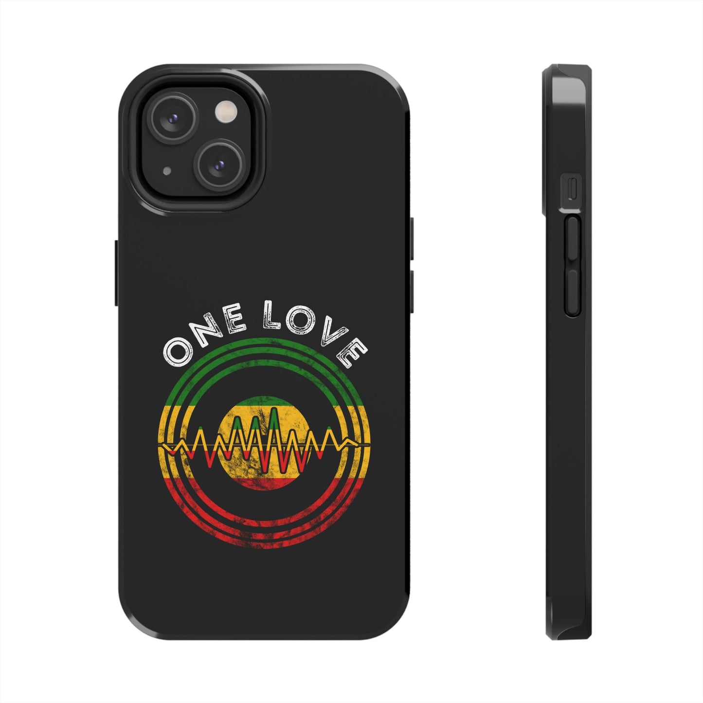 Reggae Music Vinyl Heartbeat Tough iPhone Case