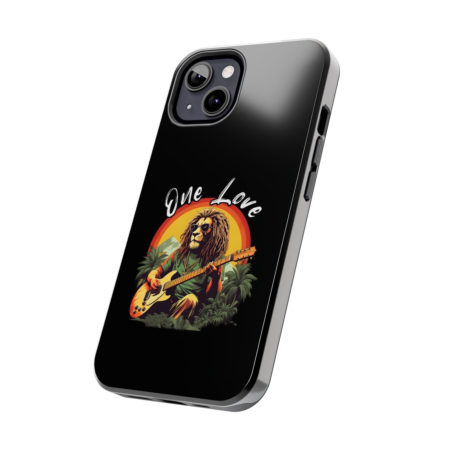 Reggae Music Lion Guitarist Tough iPhone Case