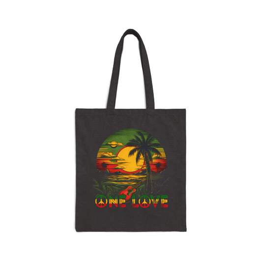 Reggae Sunset Guitar Tote Bag