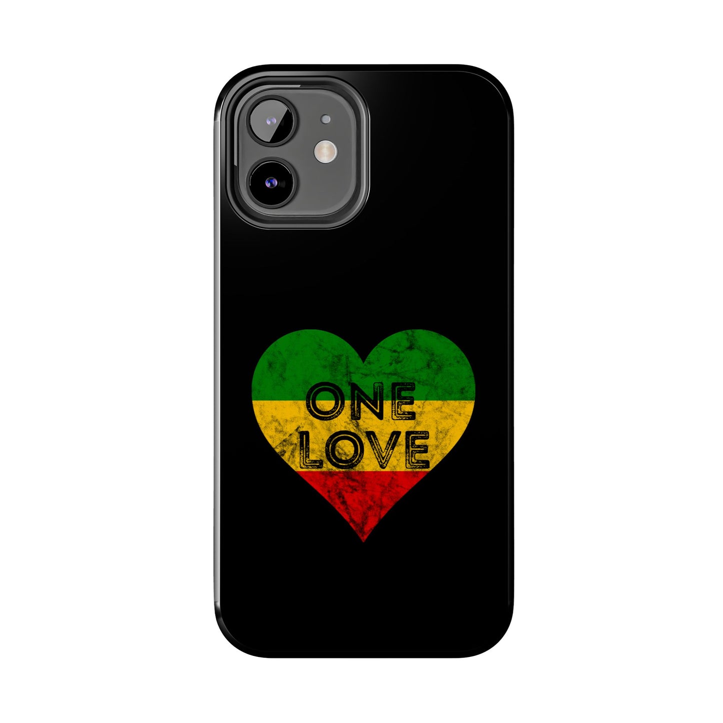 Reggae Heart One Love Tough iPhone Case