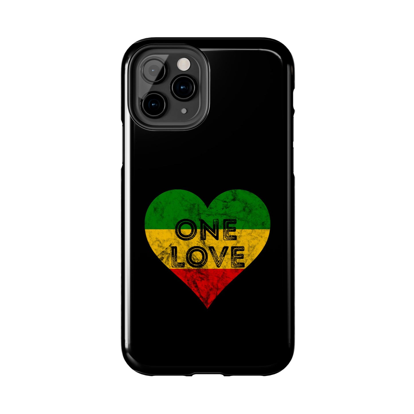 Reggae Heart One Love Tough iPhone Case