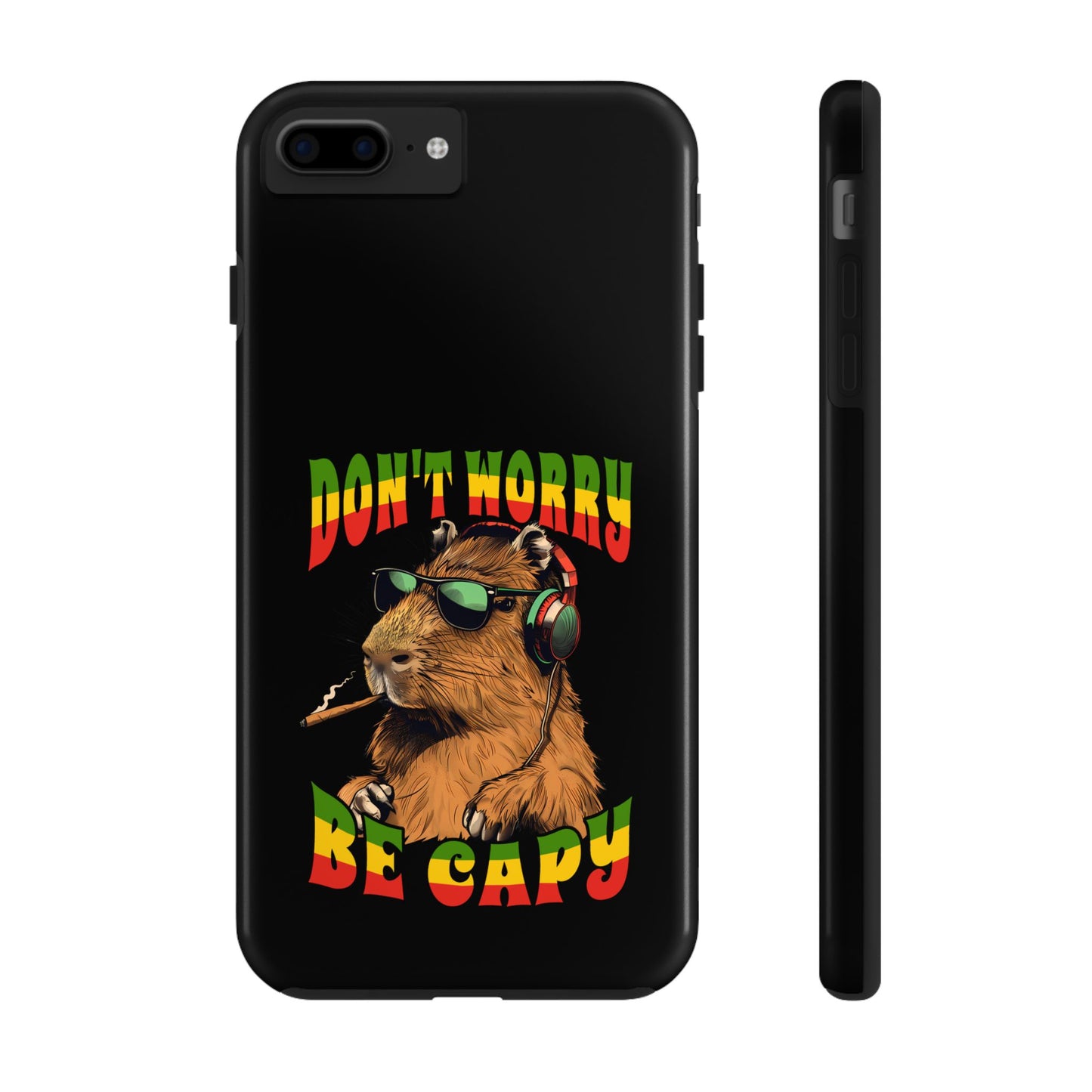 Reggae Capybara Don't Worry Be Capy Tough iPhone Case