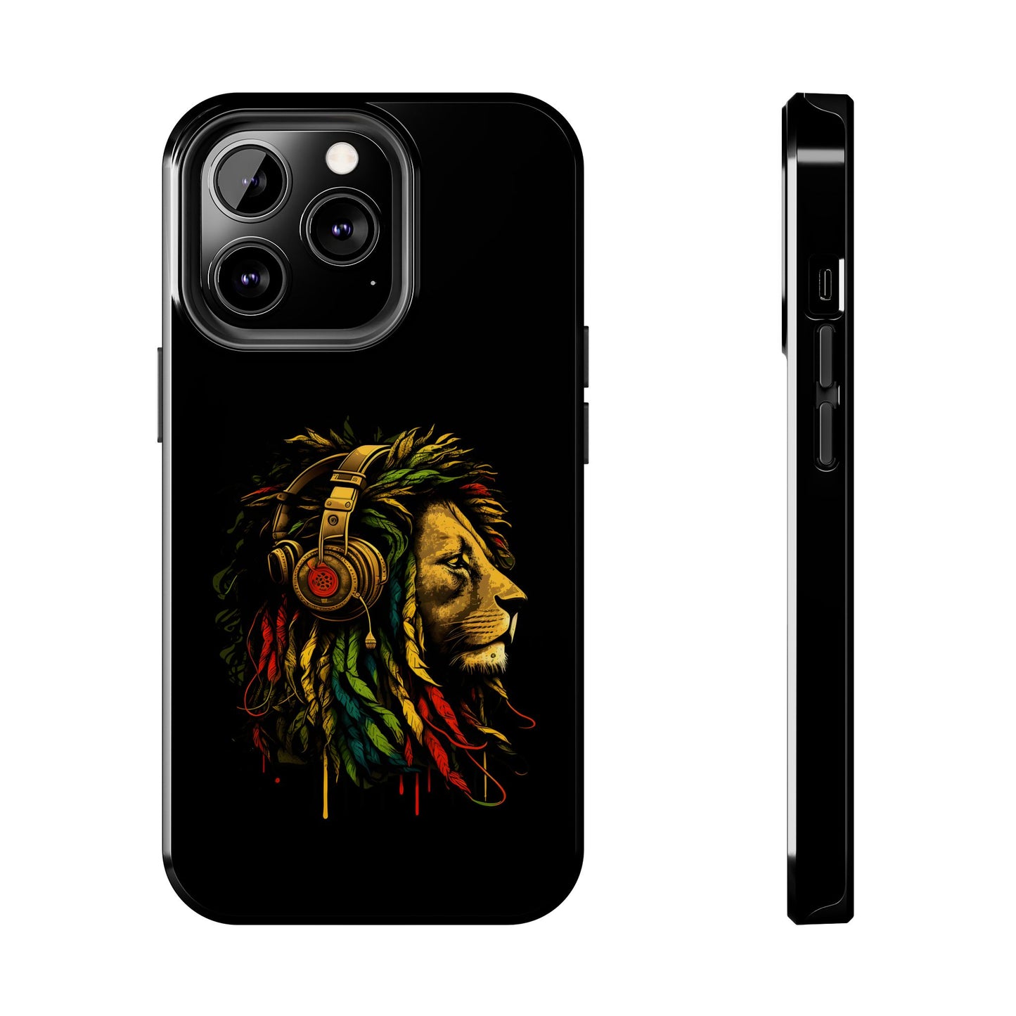 Rasta Reggae Lion Tough iPhone Case