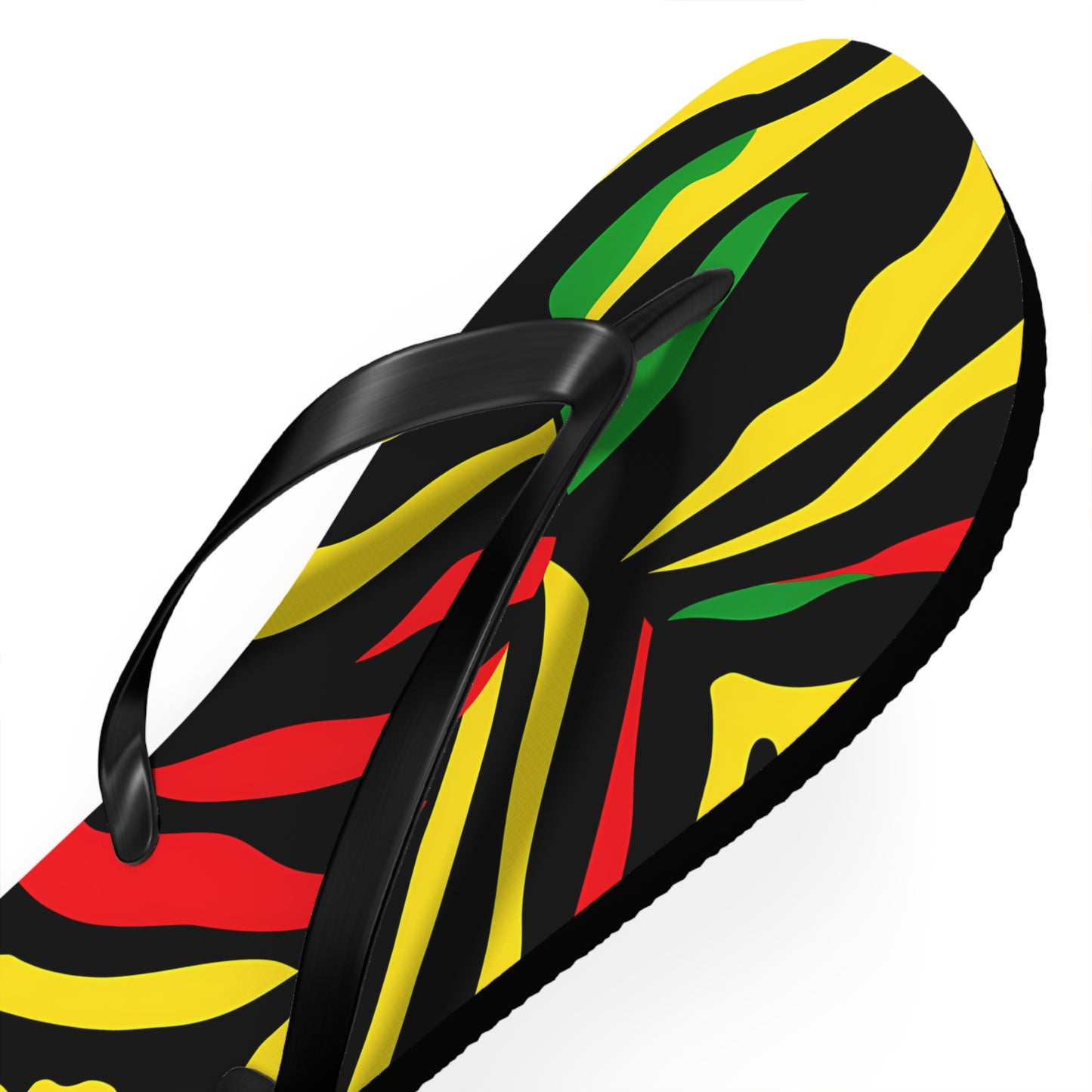 Reggae Zebra Flip Flops