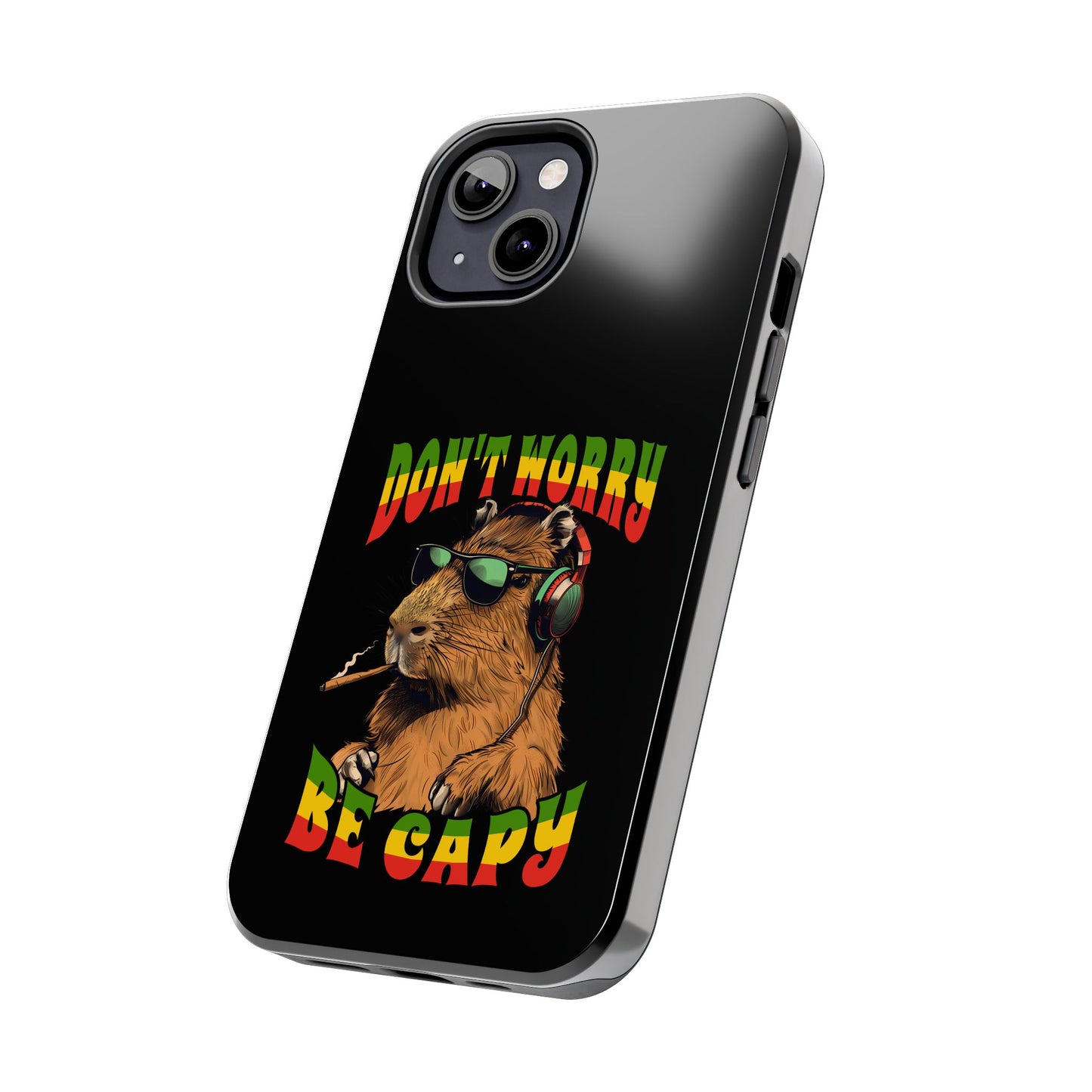 Reggae Capybara Don't Worry Be Capy Tough iPhone Case