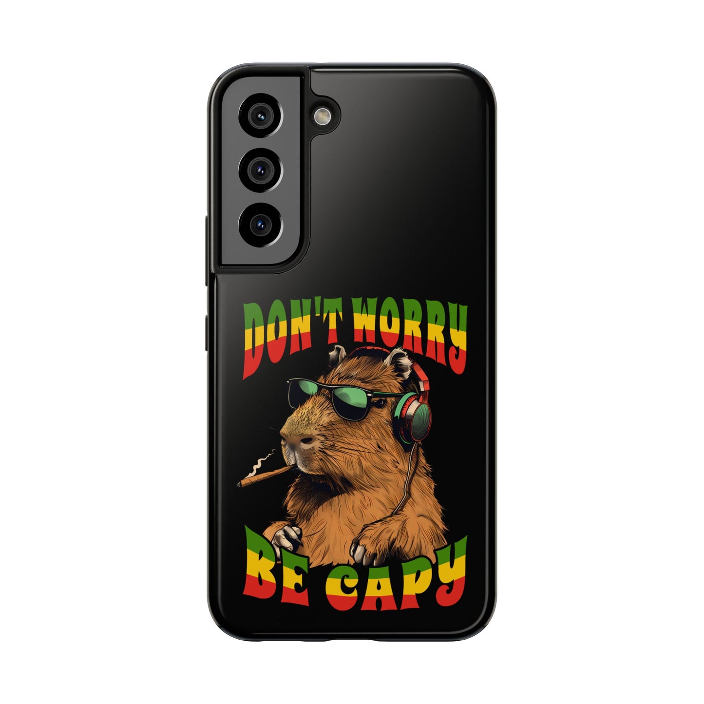 Reggae Capybara Don't Worry Be Capy Tough Samsung Galaxy Phone Case