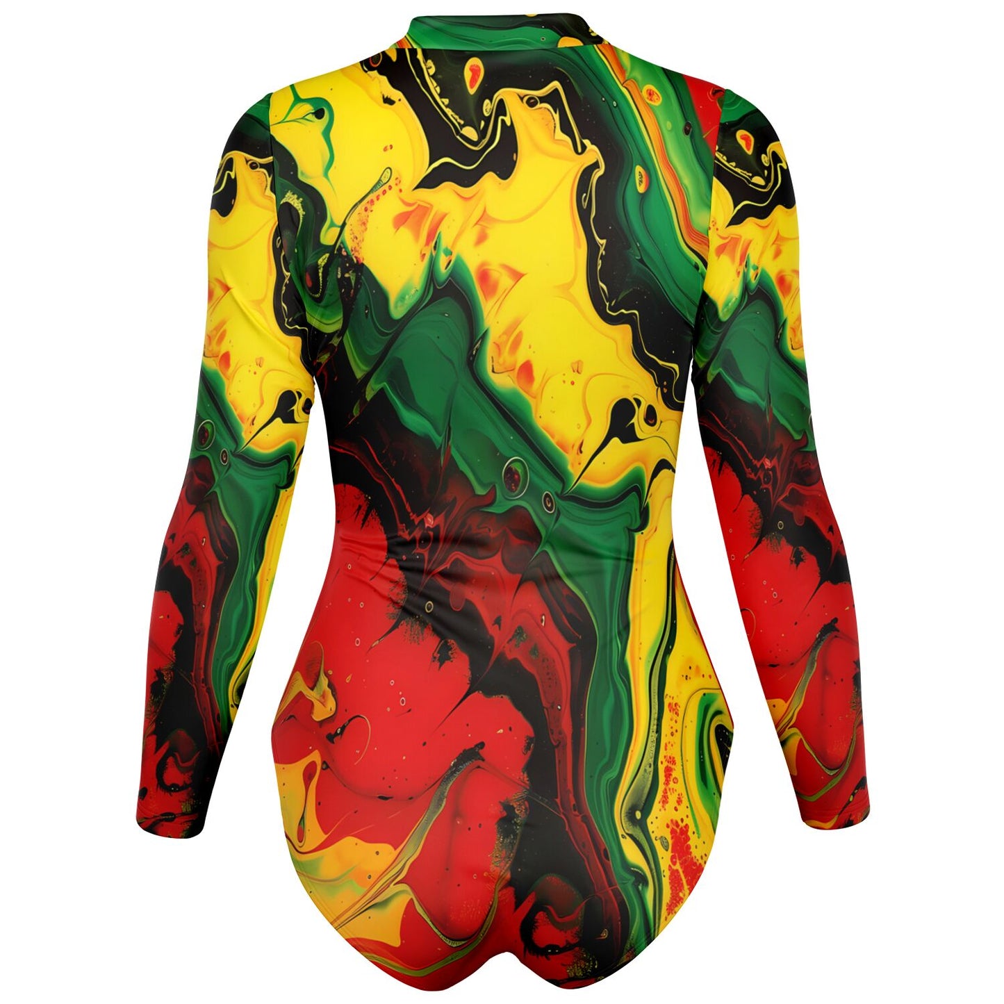 Reggae Paint Bodysuit Long Sleeve