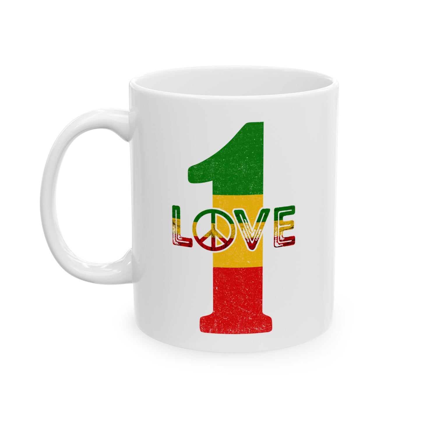 1 Love White Mug