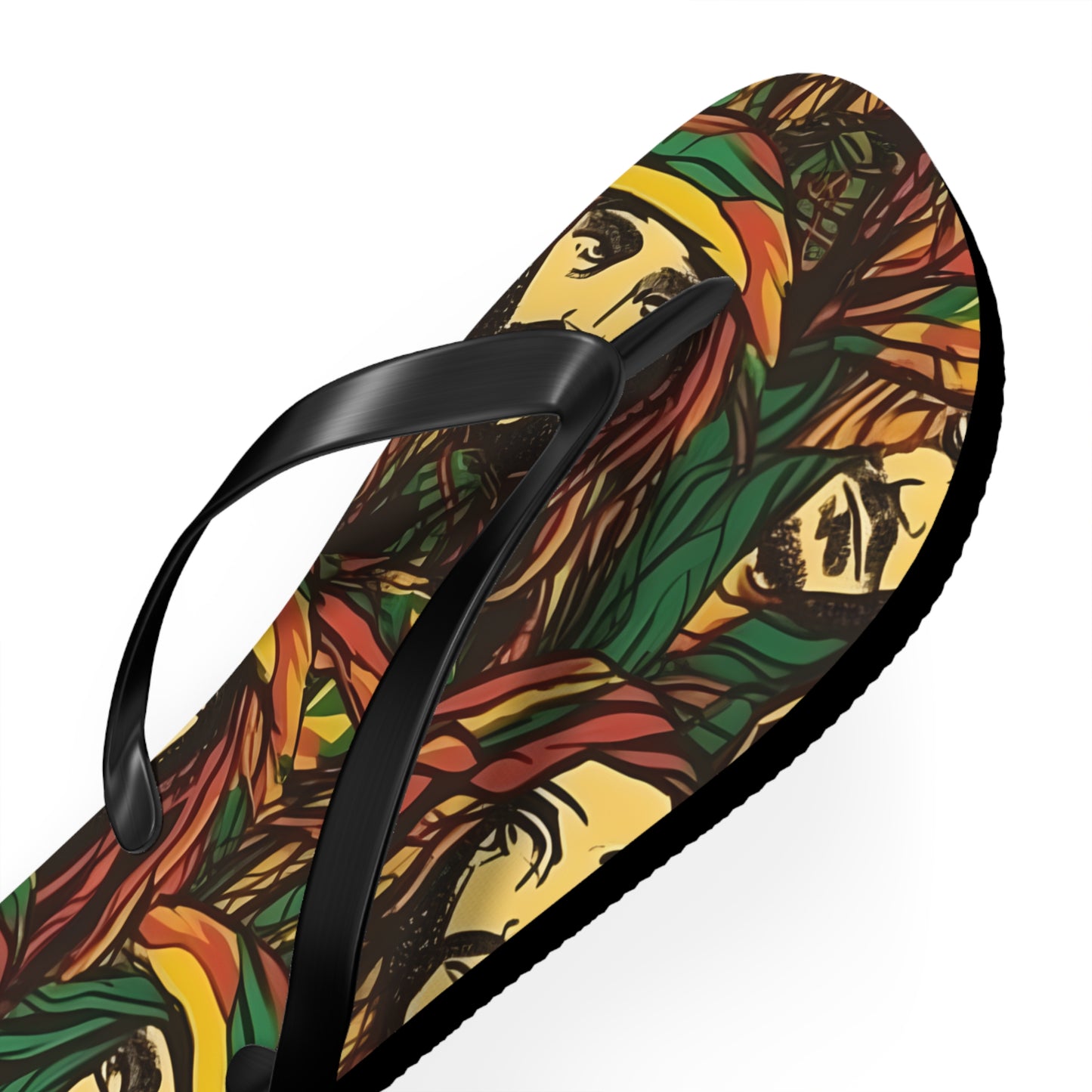 Rasta Man Flip Flops