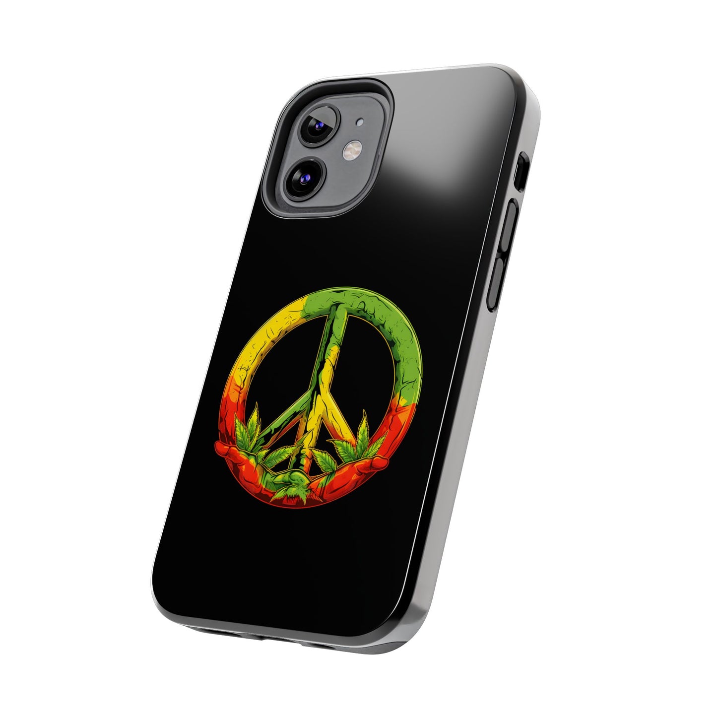 Reggae Peace Sign Tough iPhone Case