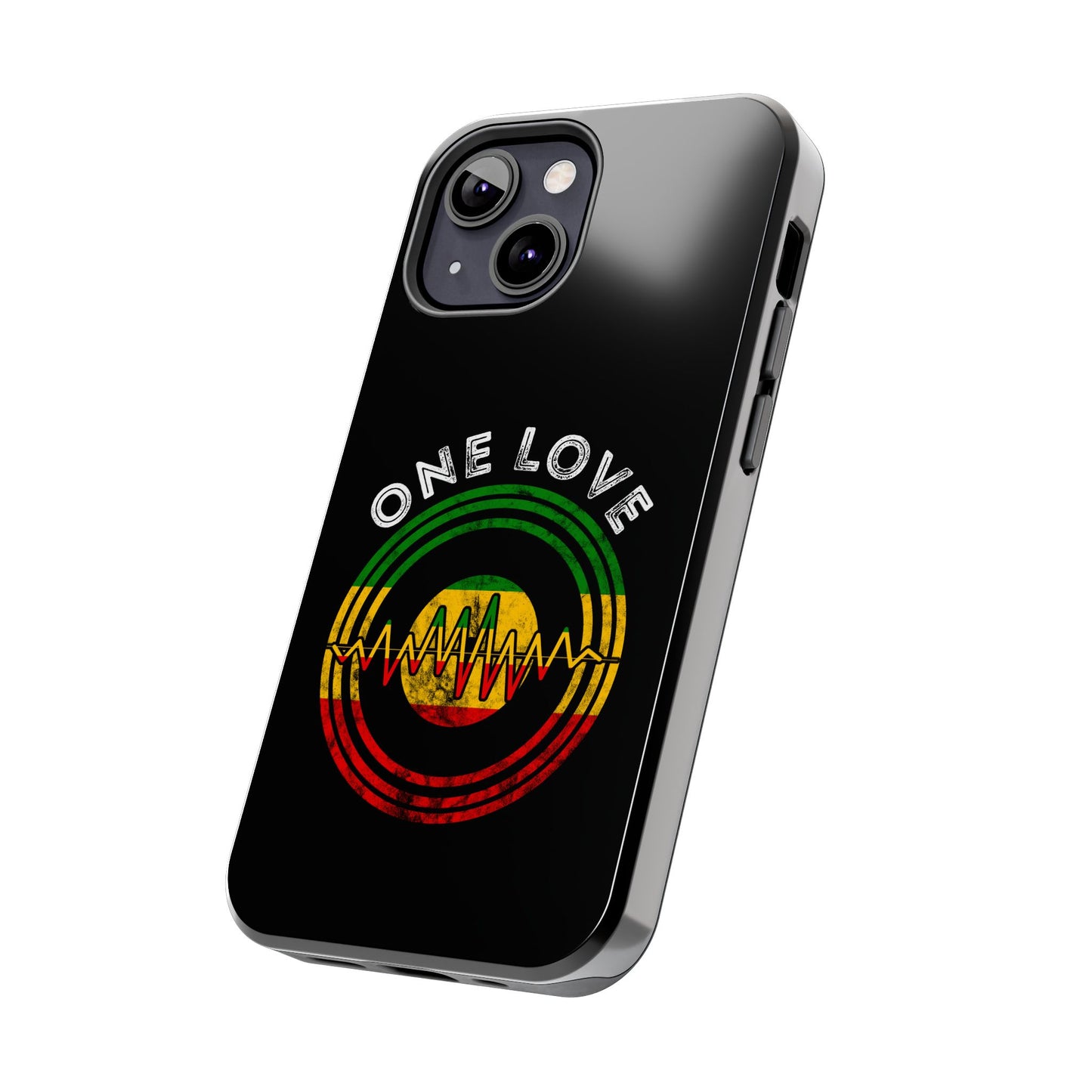 Reggae Music Vinyl Heartbeat Tough iPhone Case