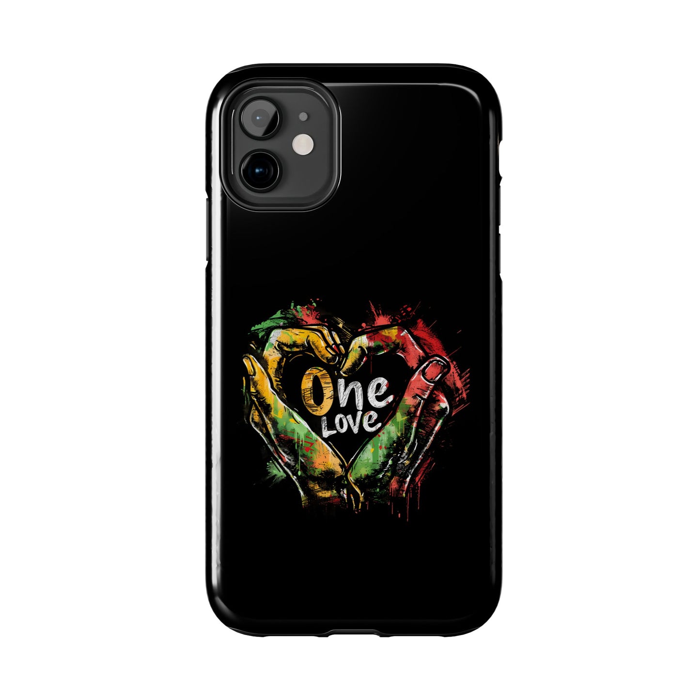 Reggae Hand Heart Tough iPhone Case