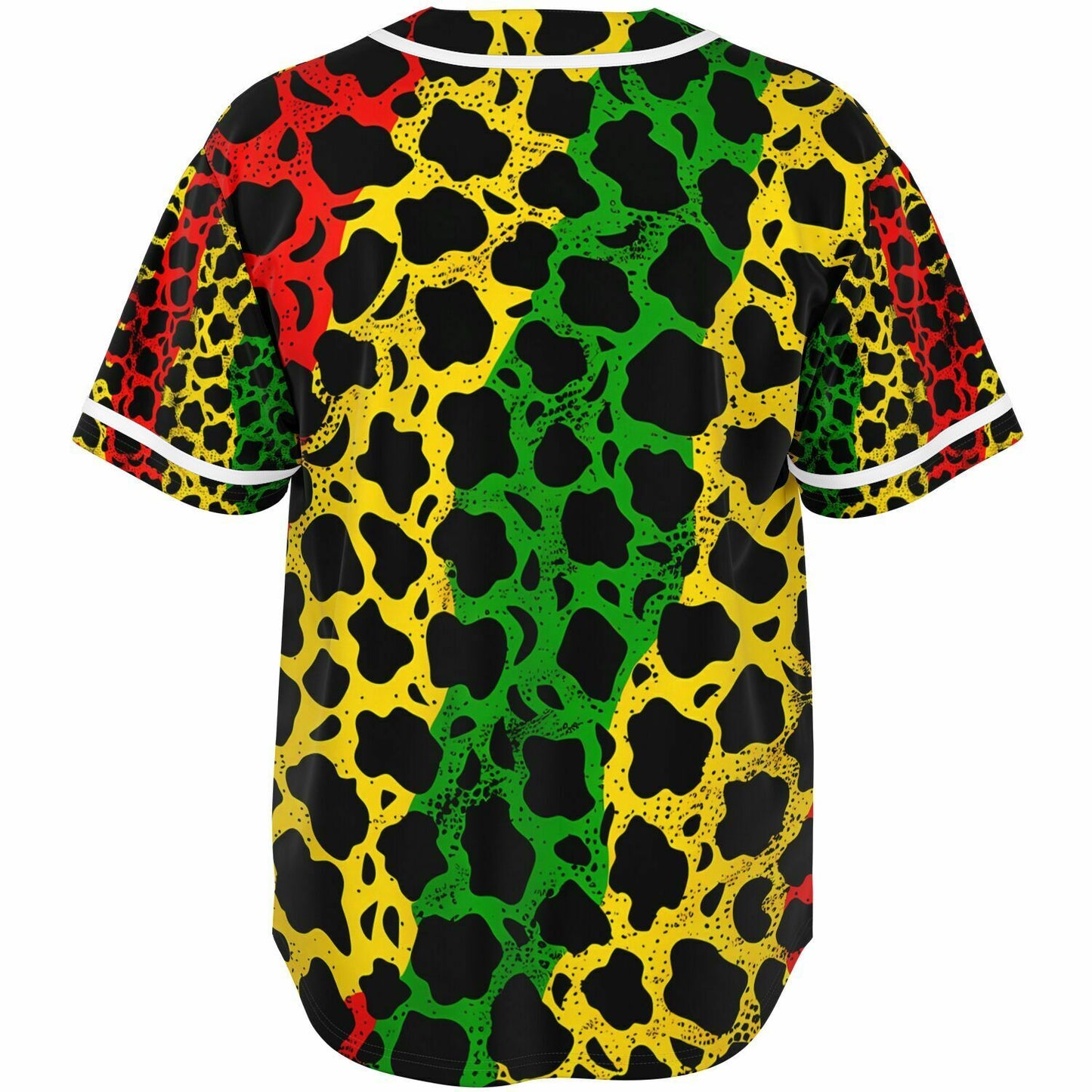 Reggae Leopard Pattern Baseball Jersey