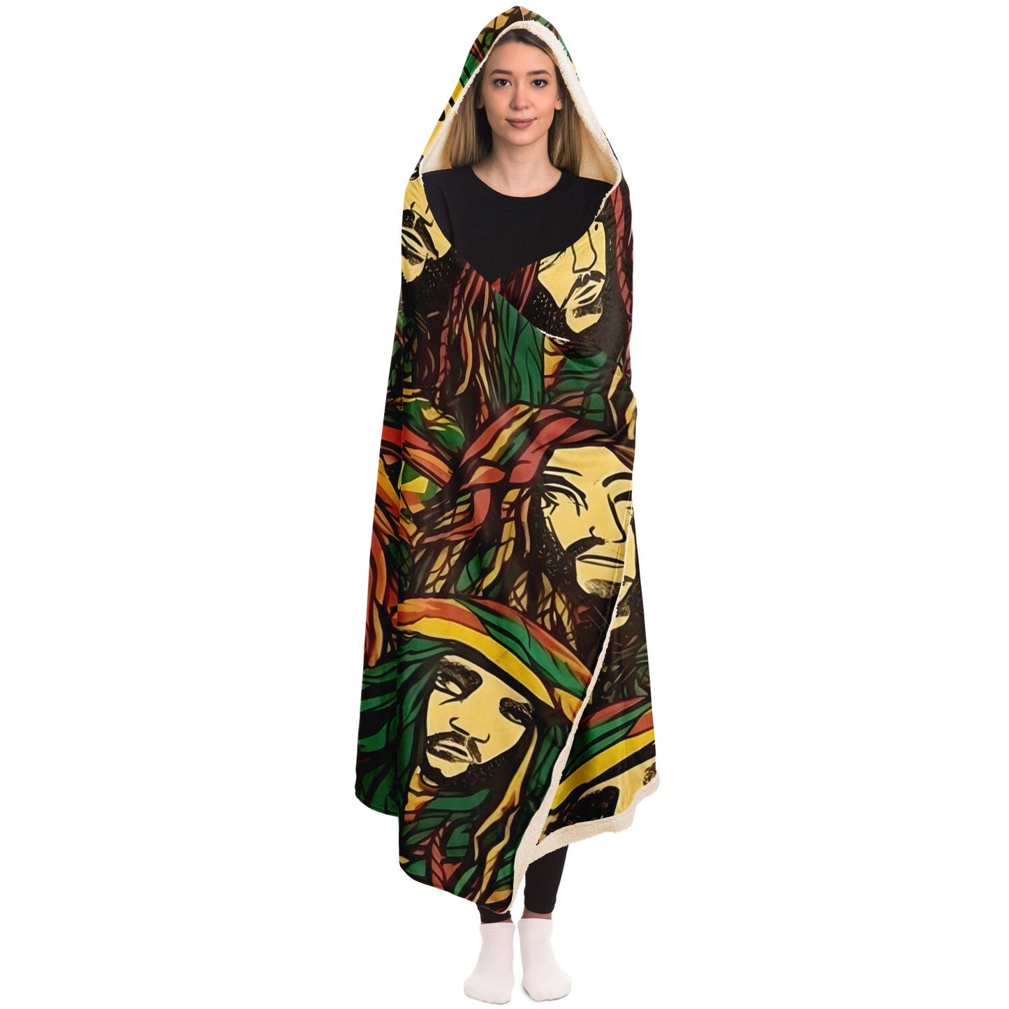 Rasta Man Hooded Blanket