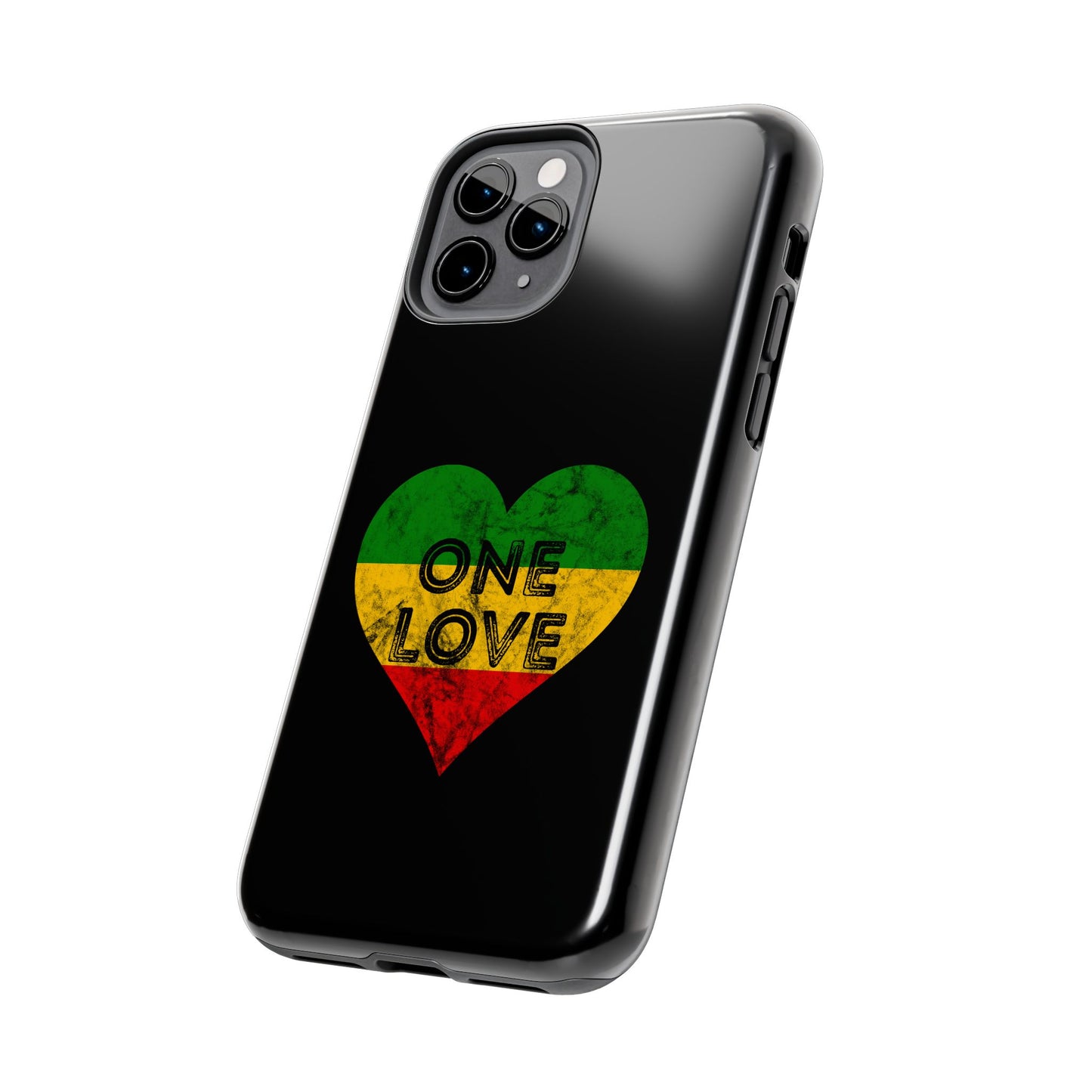 Reggae Heart One Love Tough iPhone Case