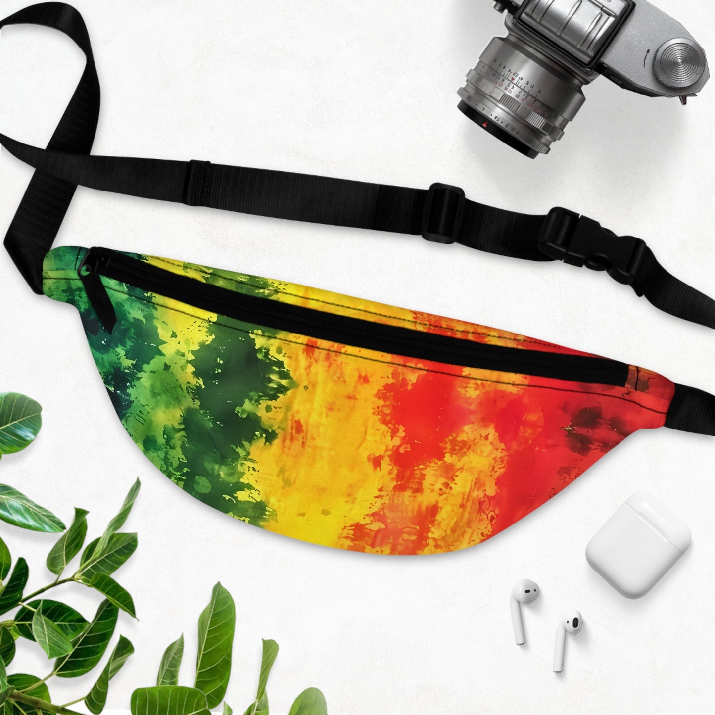 Reggae Watercolor Fanny Pack