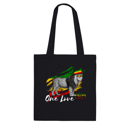 Reggae Lion One Love Tote Bag