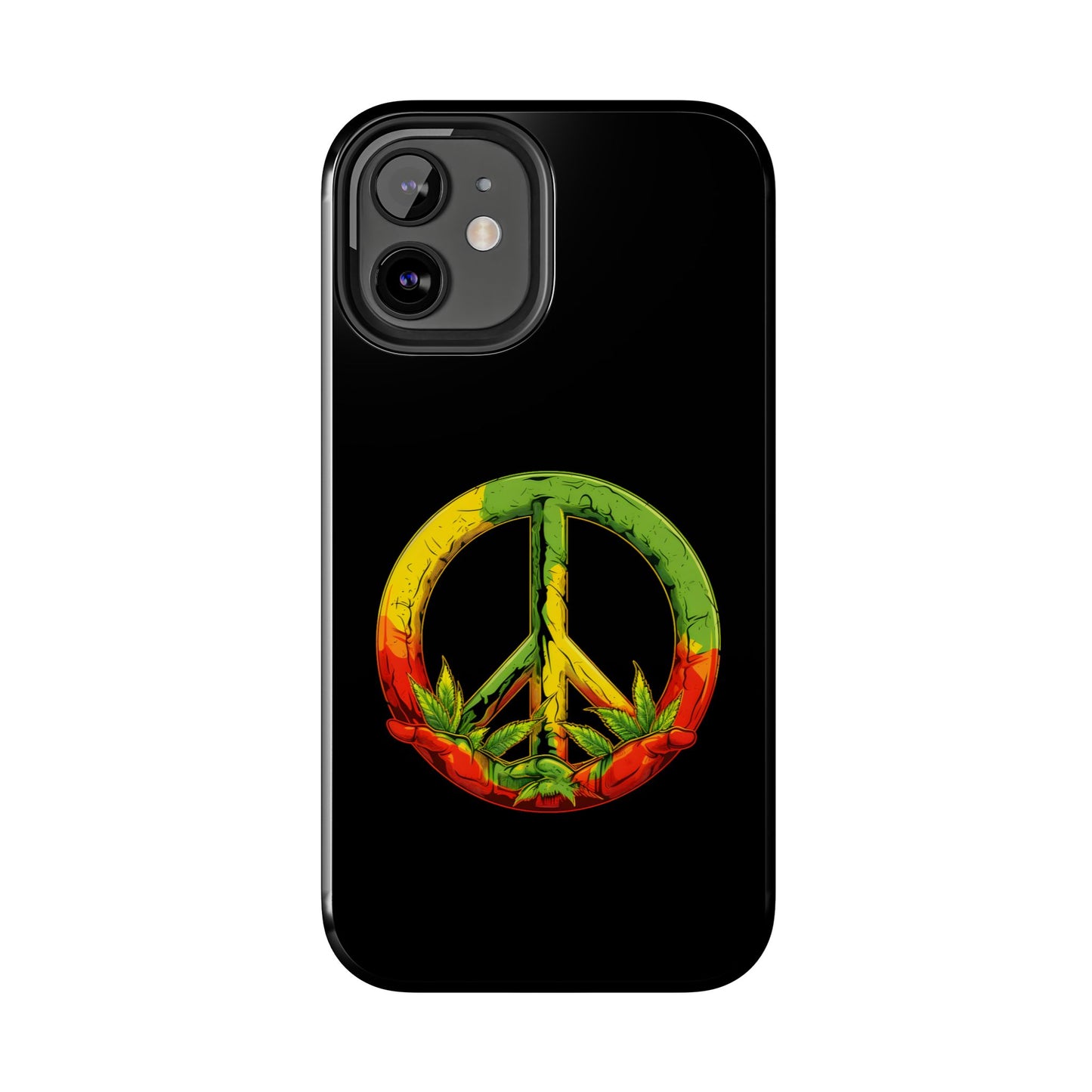 Reggae Peace Sign Tough iPhone Case