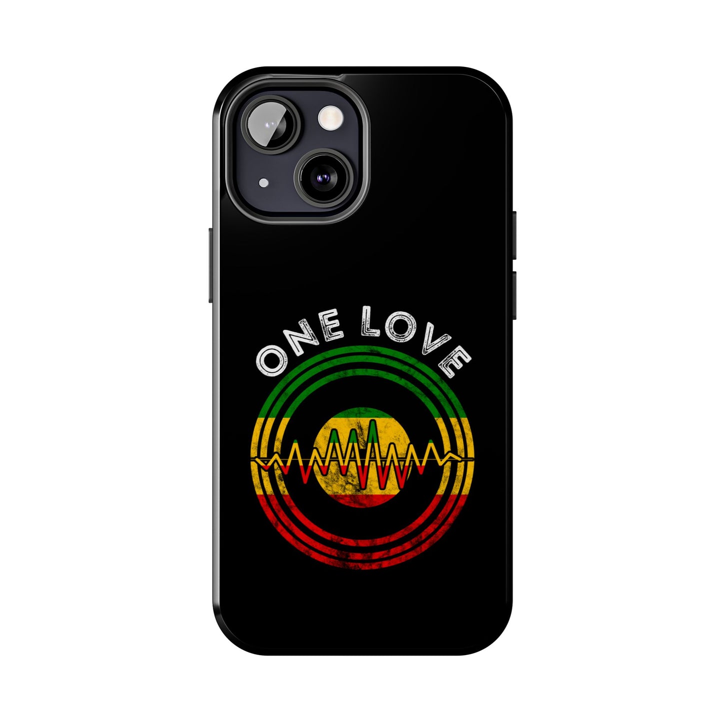 Reggae Music Vinyl Heartbeat Tough iPhone Case