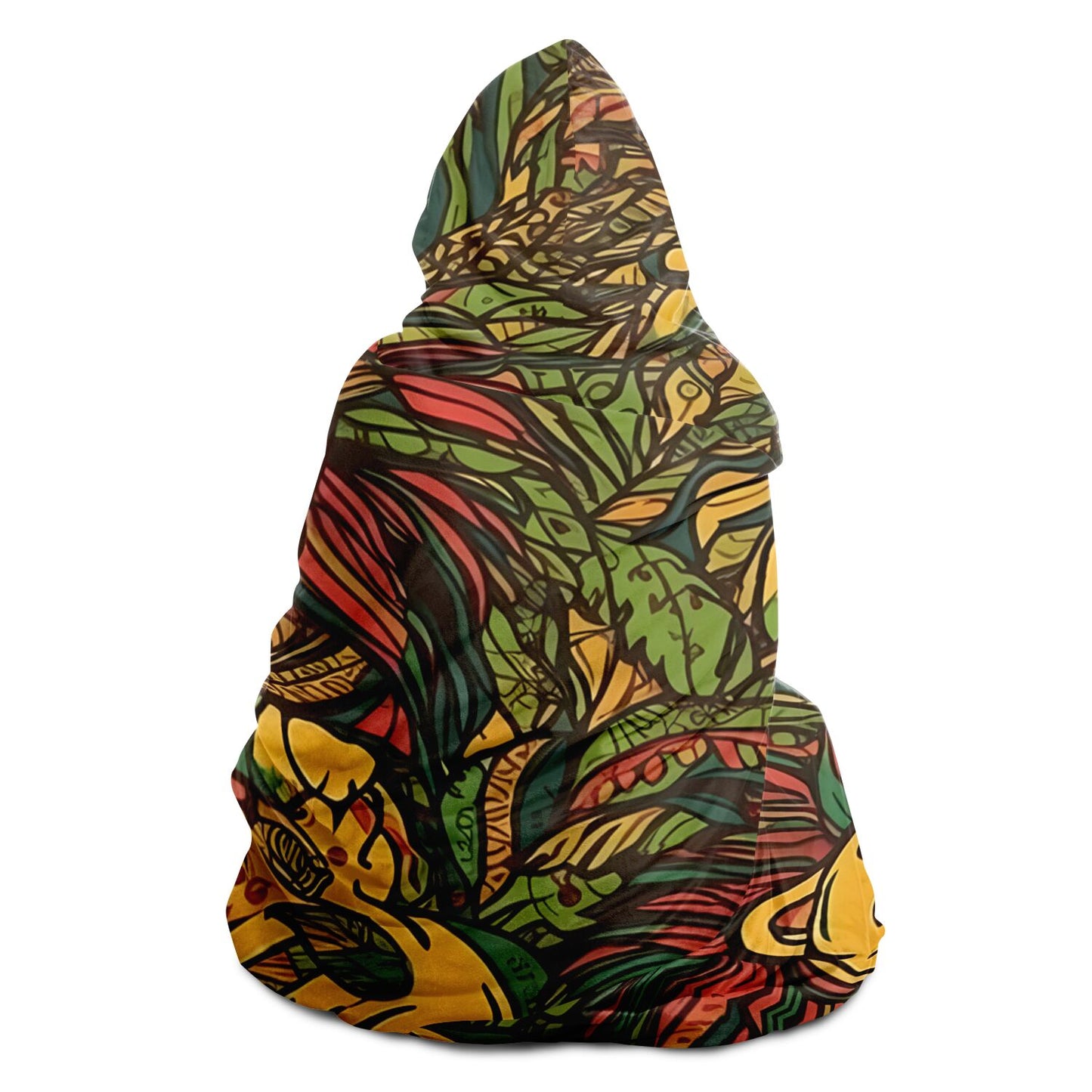 Reggae Lion Unisex Hooded Blanket