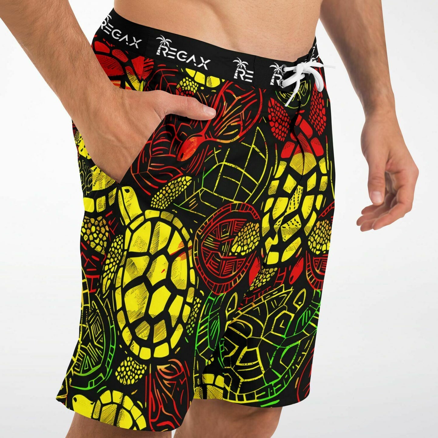 Reggae Turtle Swim Shorts