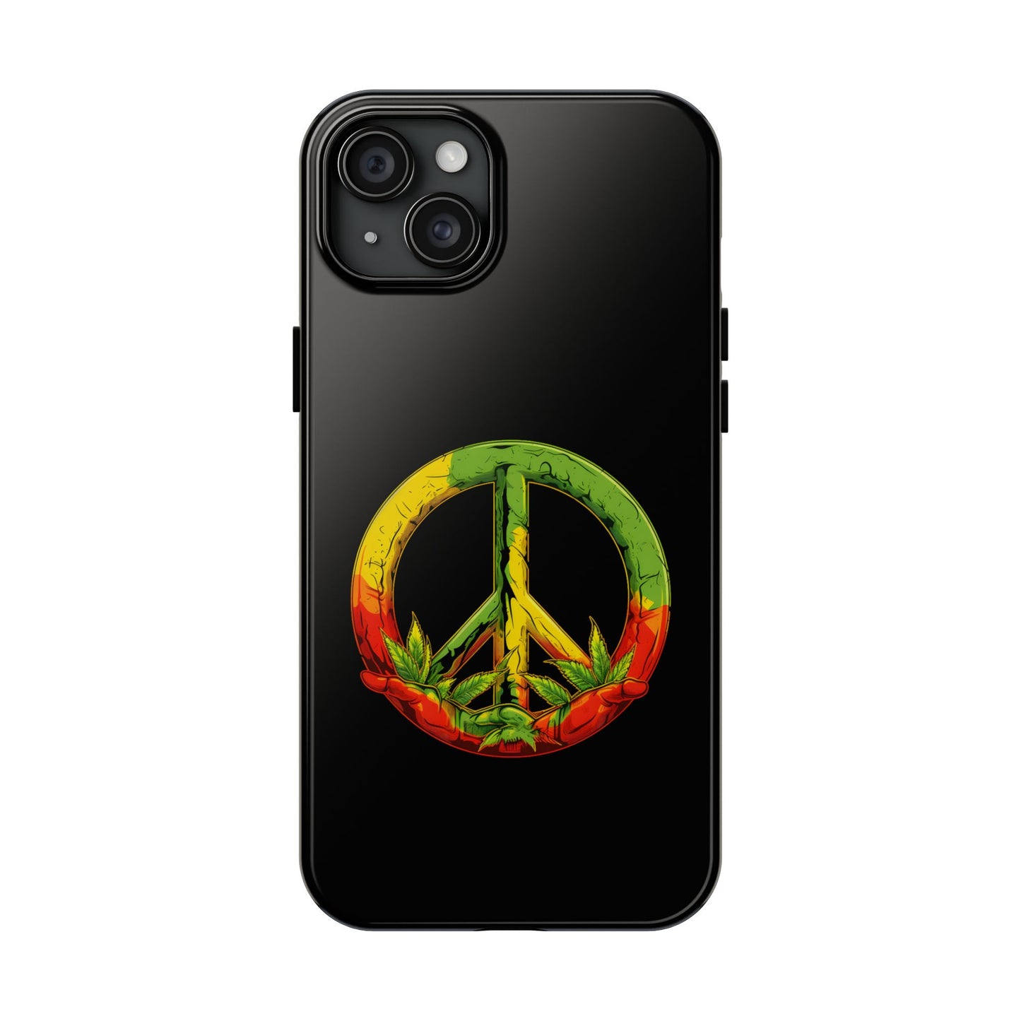 Reggae Peace Sign Tough iPhone Case