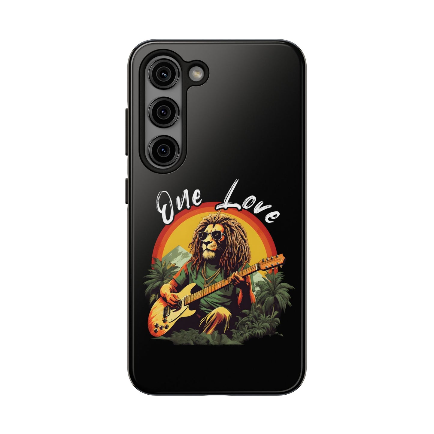 Reggae Music Lion Guitarist Tough Samsung Galaxy Phone Case