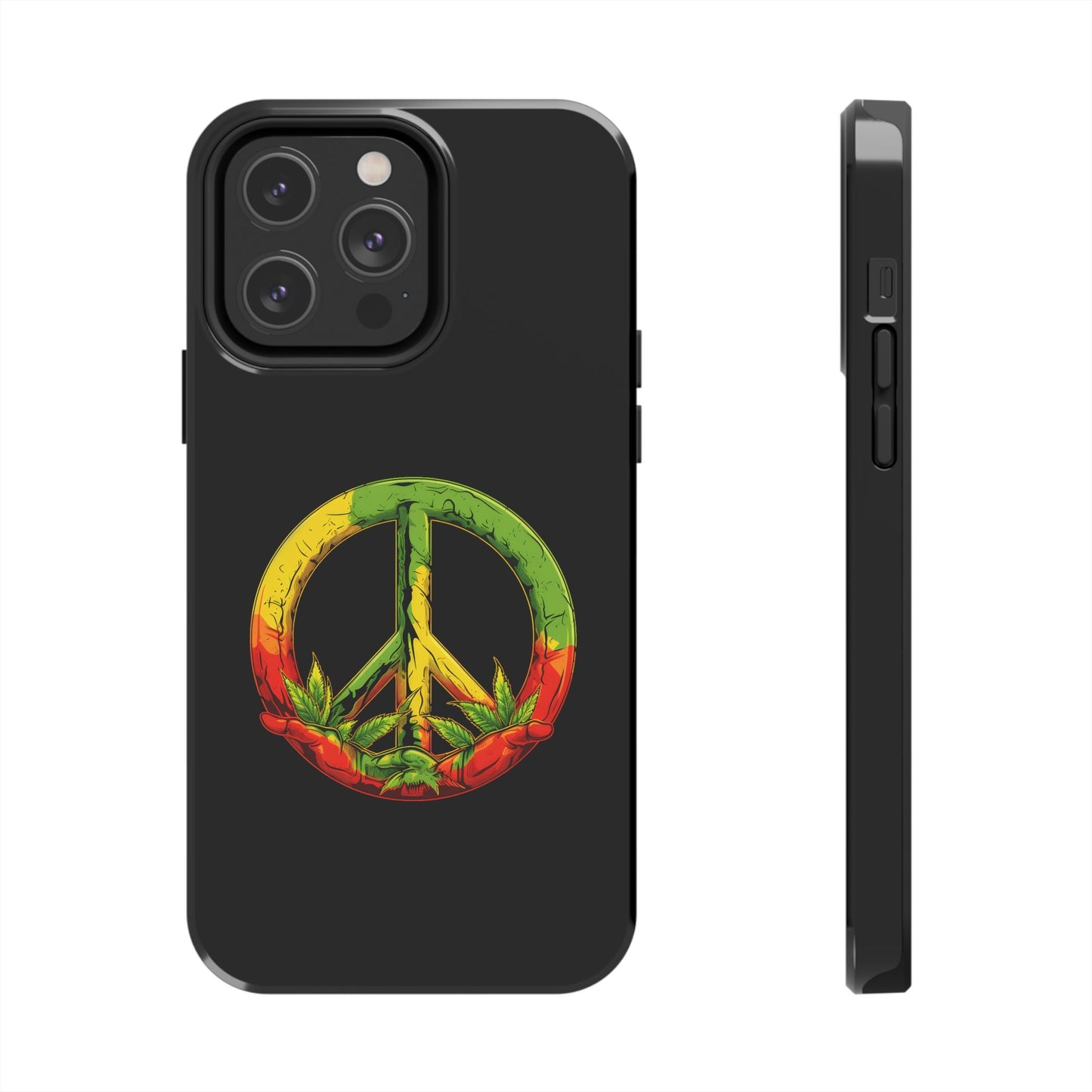 Reggae Peace Sign Tough iPhone Case