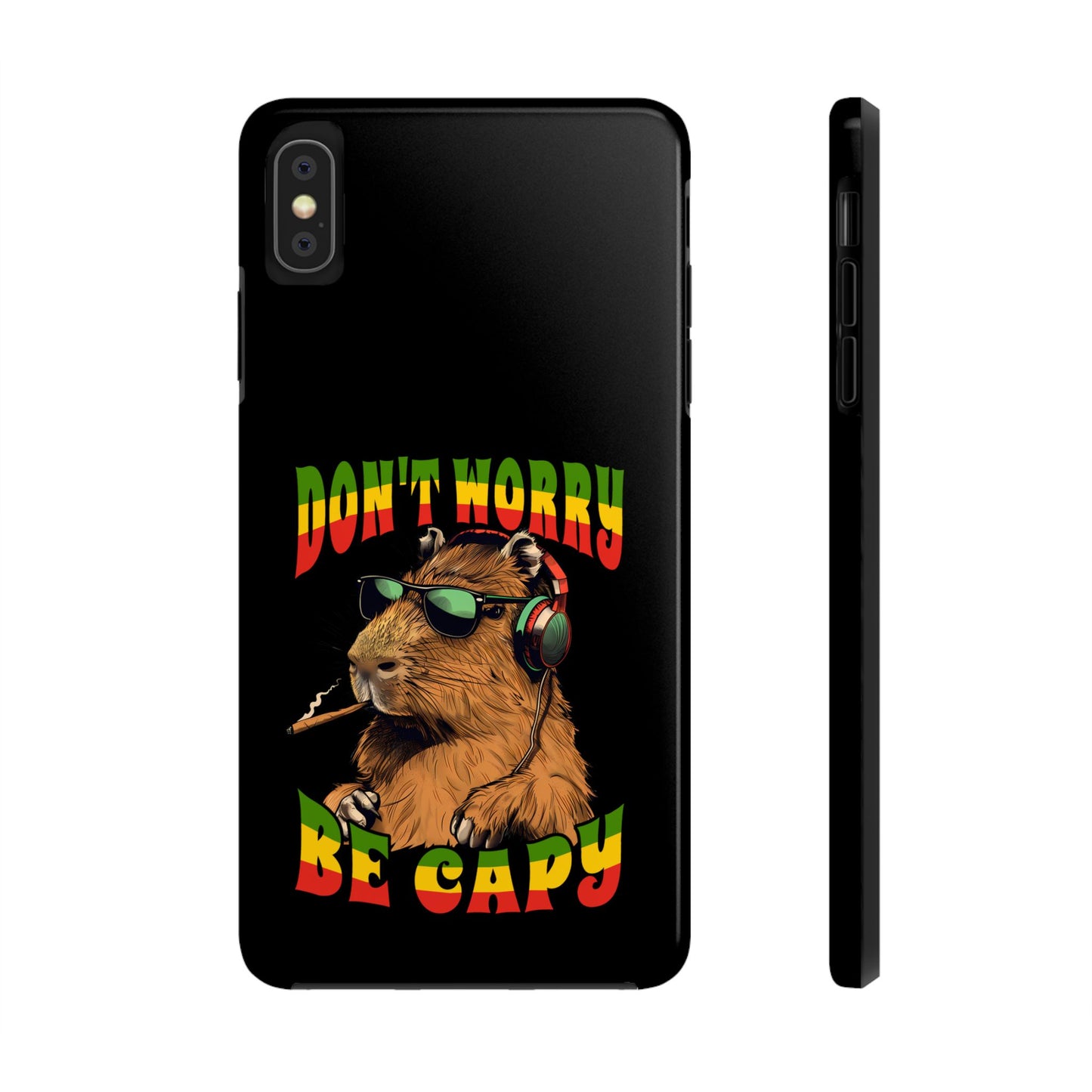 Reggae Capybara Don't Worry Be Capy Tough iPhone Case