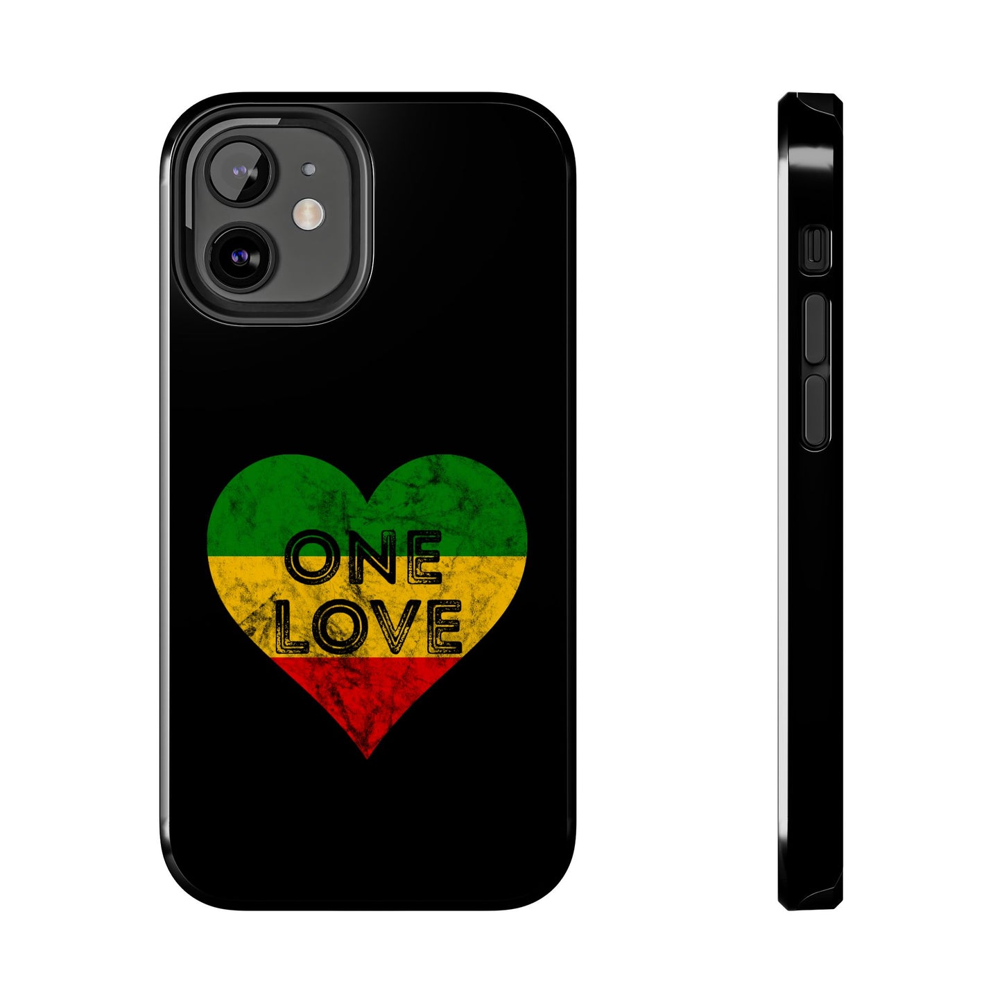 Reggae Heart One Love Tough iPhone Case