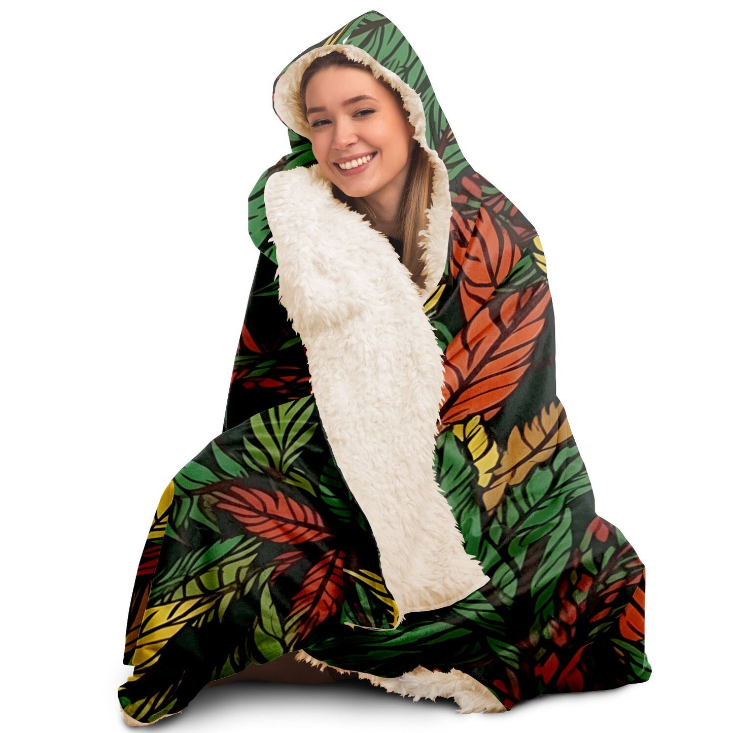 Reggae Plants Unisex Hooded Blanket