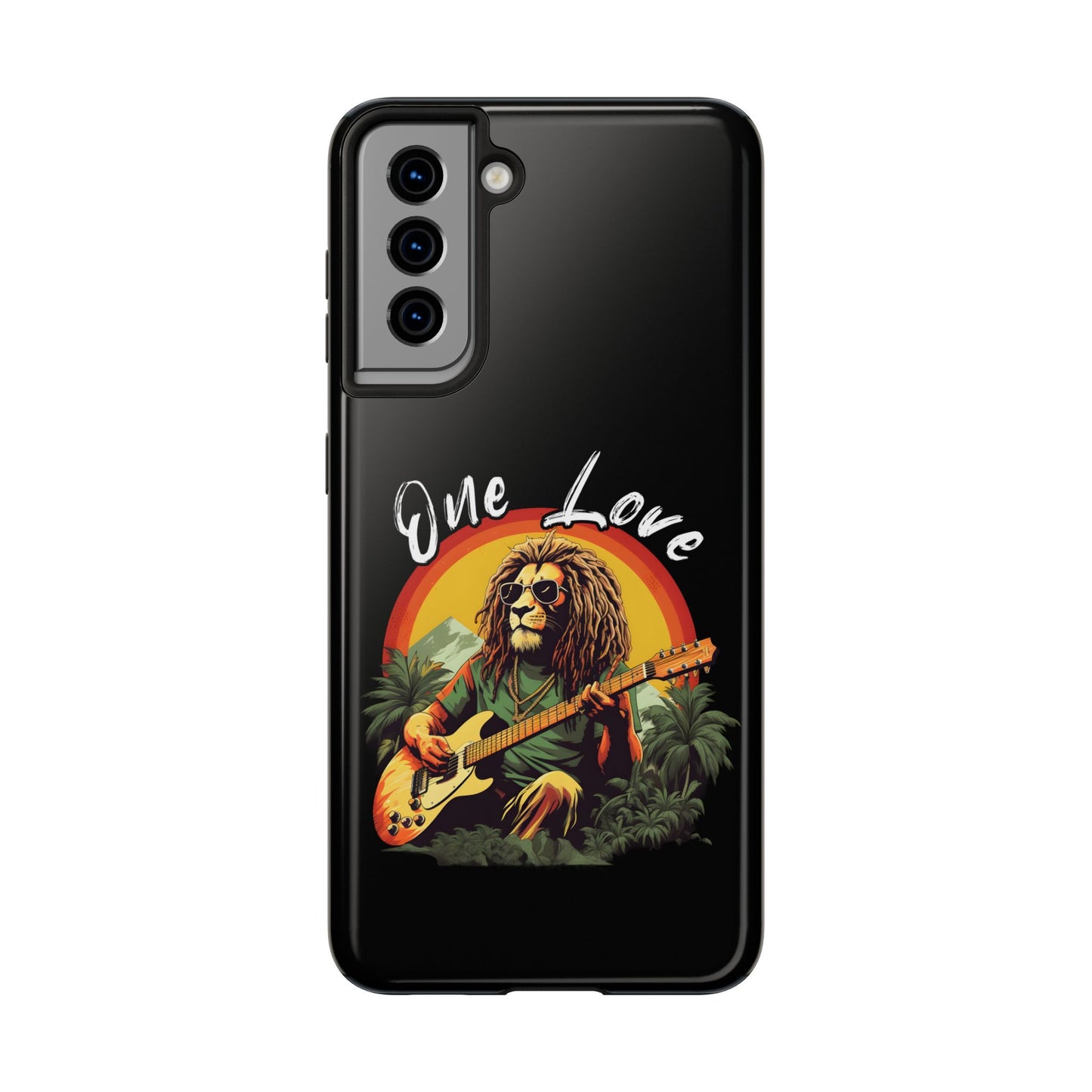 Reggae Music Lion Guitarist Tough Samsung Galaxy Phone Case