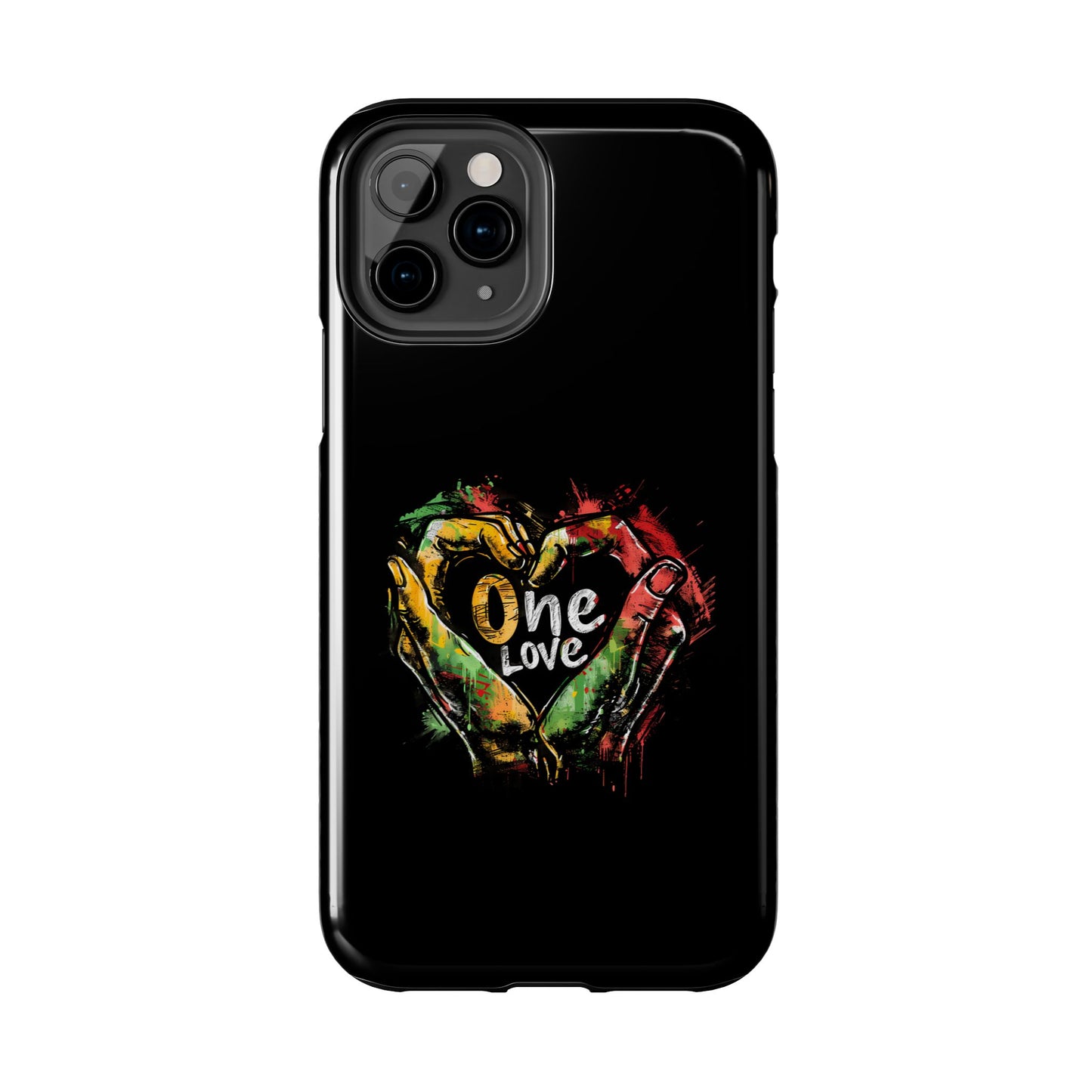 Reggae Hand Heart Tough iPhone Case