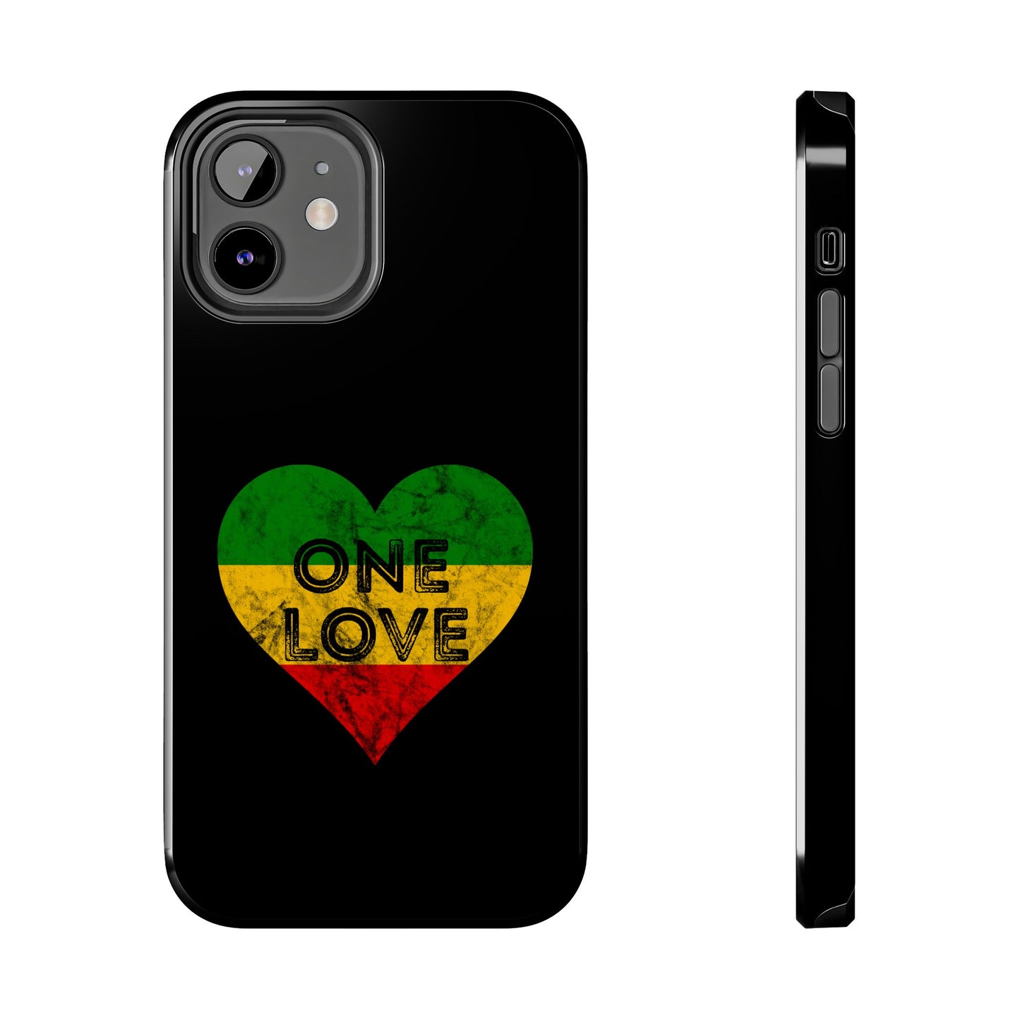 Reggae Heart One Love Tough iPhone Case