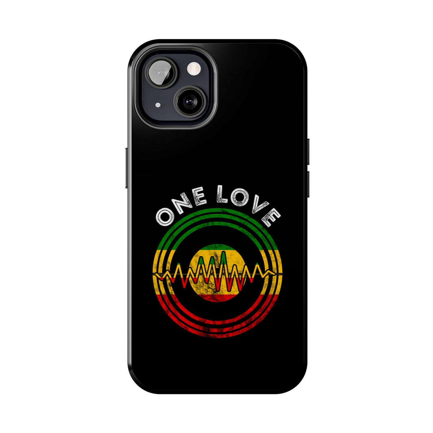 Reggae Music Vinyl Heartbeat Tough iPhone Case