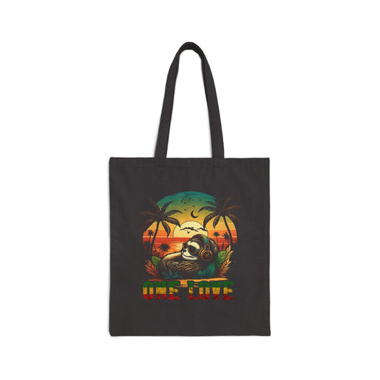 Reggae Sunset Sloth Tote Bag