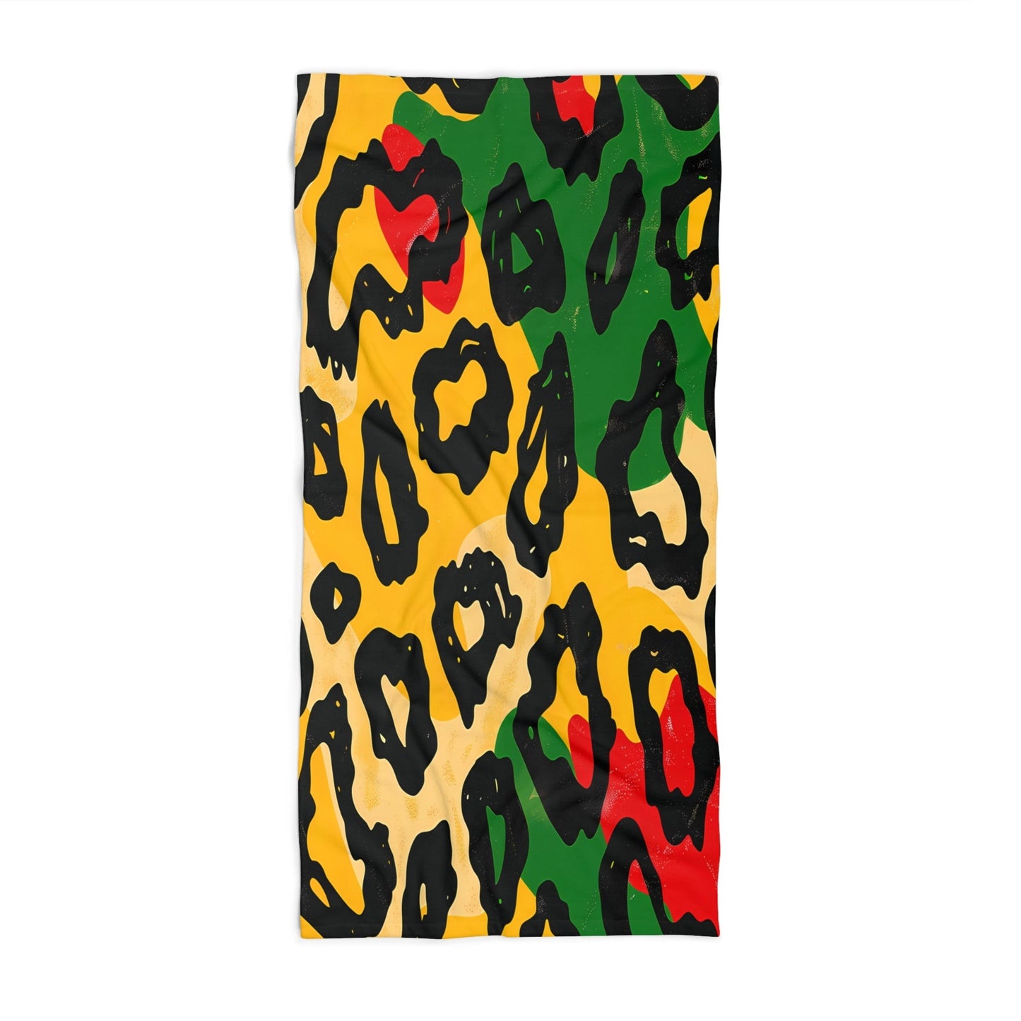 Reggae Leopard Beach Towel