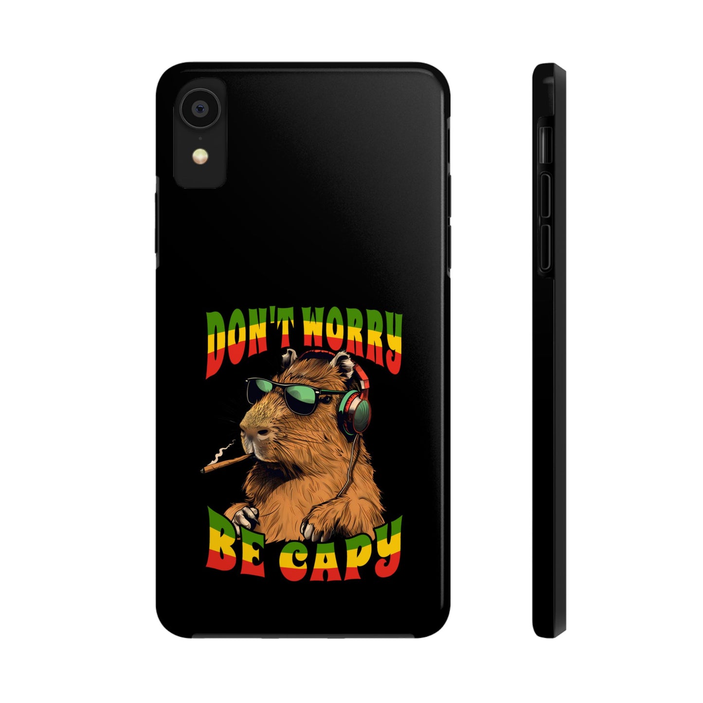 Reggae Capybara Don't Worry Be Capy Tough iPhone Case