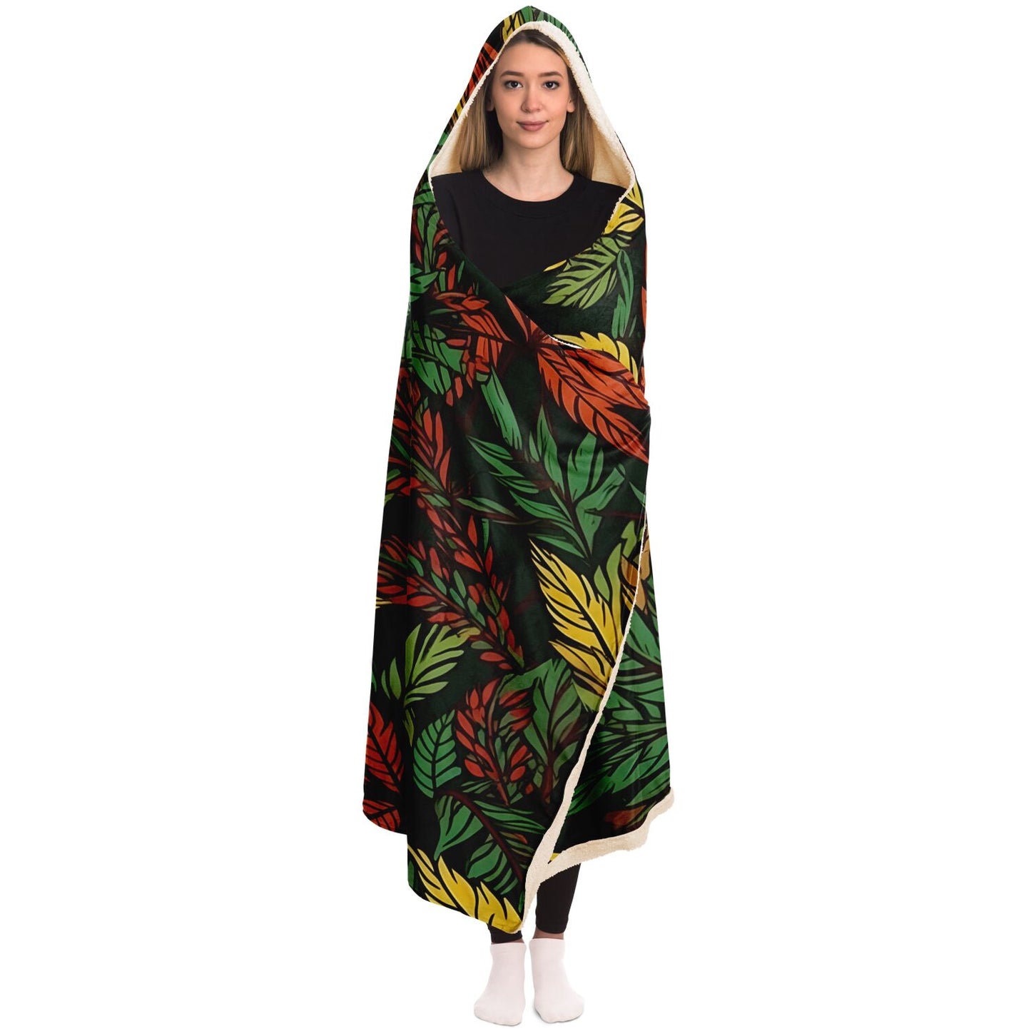 Reggae Plants Unisex Hooded Blanket