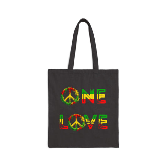 Reggae Peace One Love Tote Bag