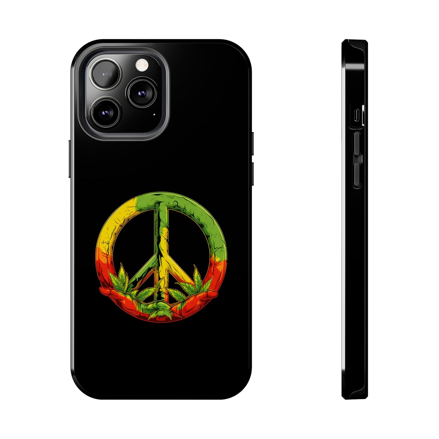 Reggae Peace Sign Tough iPhone Case