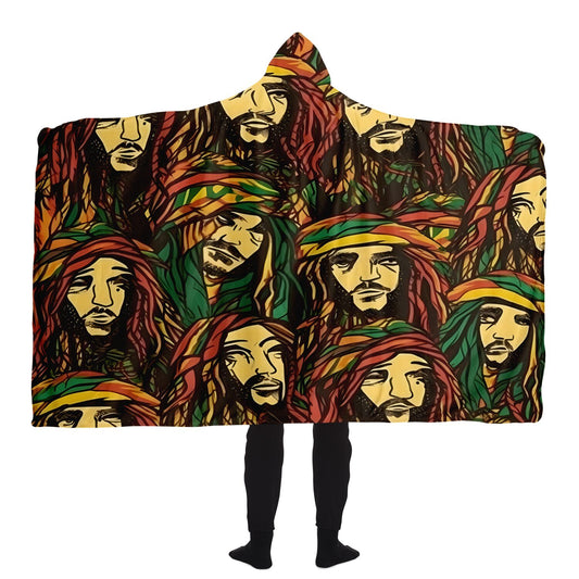 Rasta Man Hooded Blanket