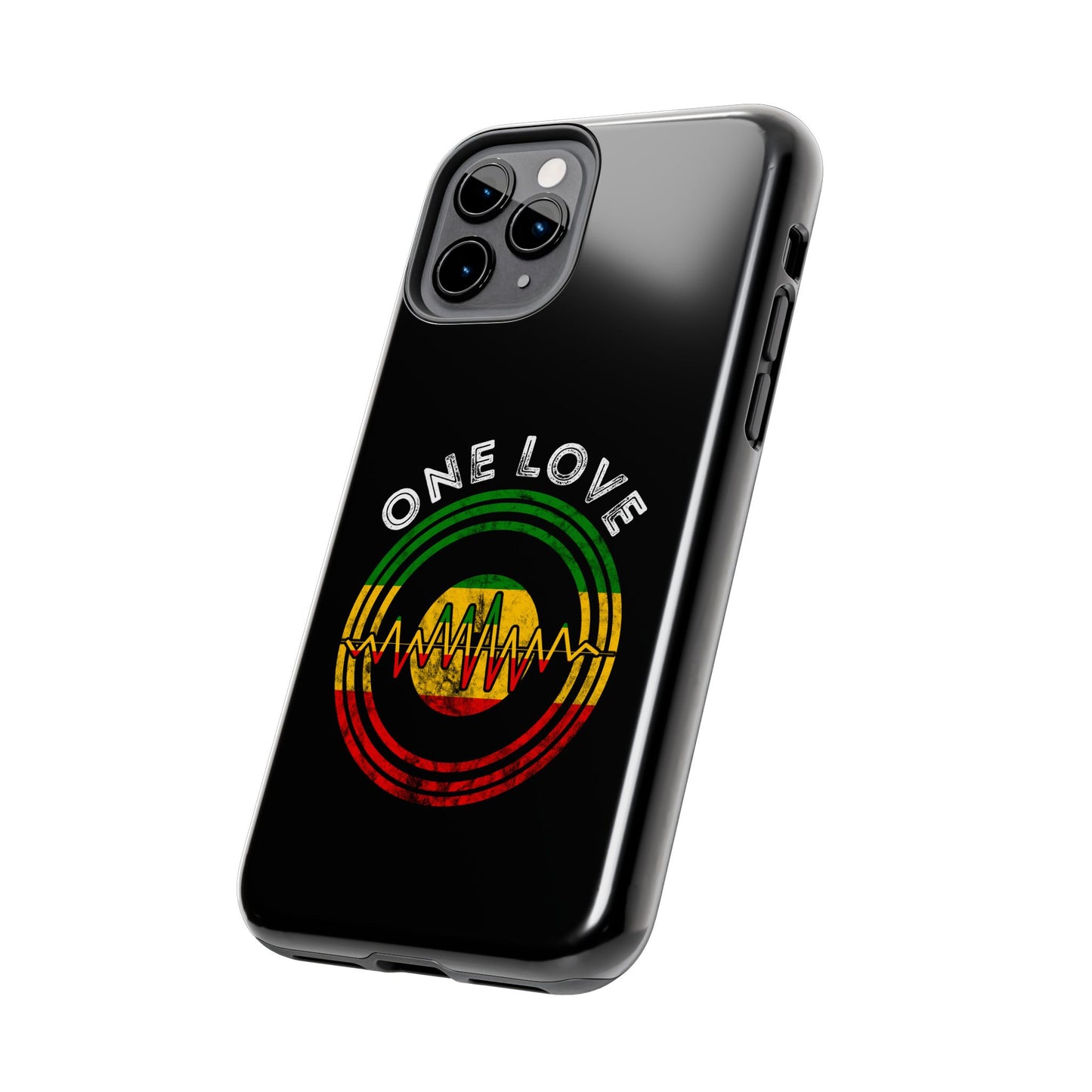 Reggae Music Vinyl Heartbeat Tough iPhone Case