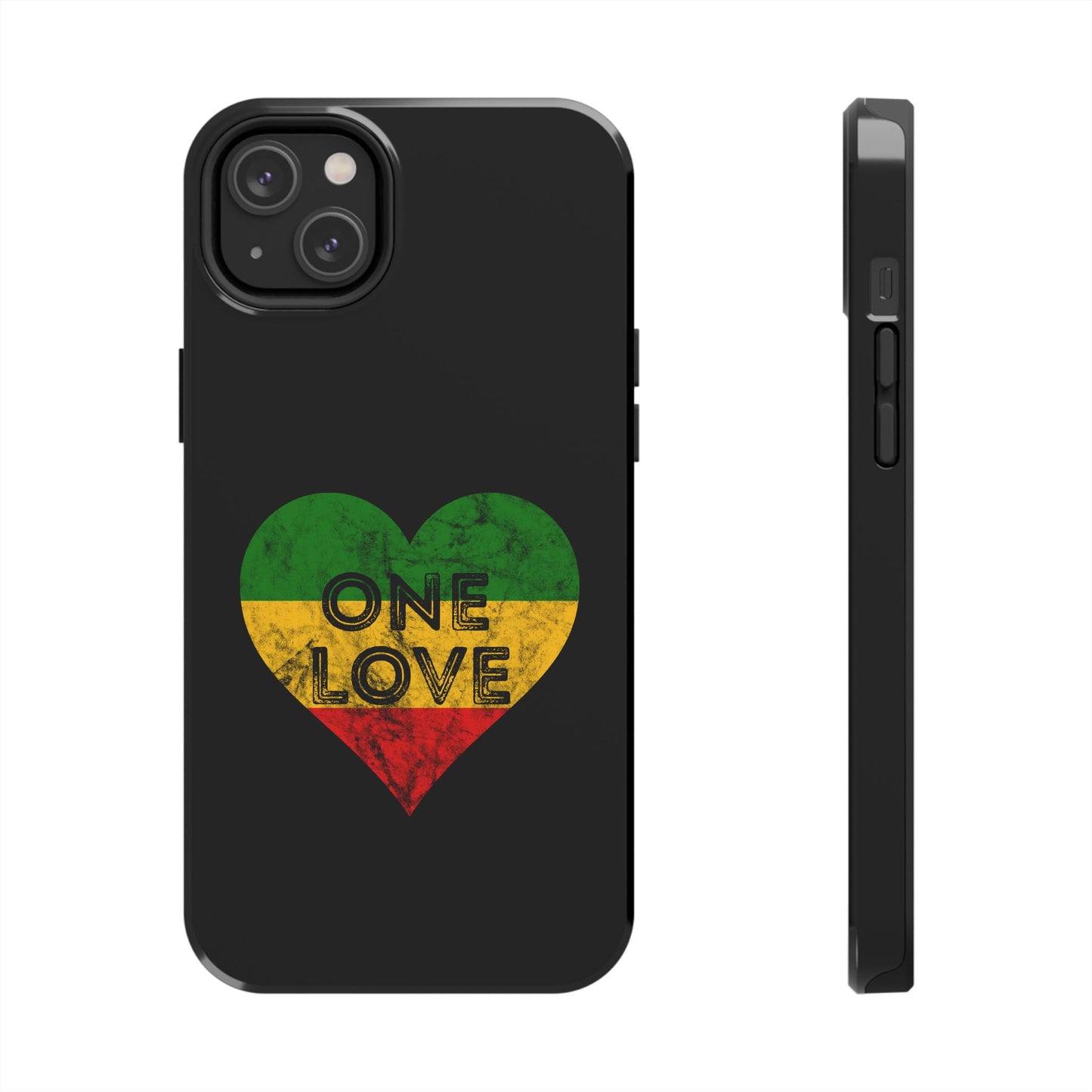 Reggae Heart One Love Tough iPhone Case